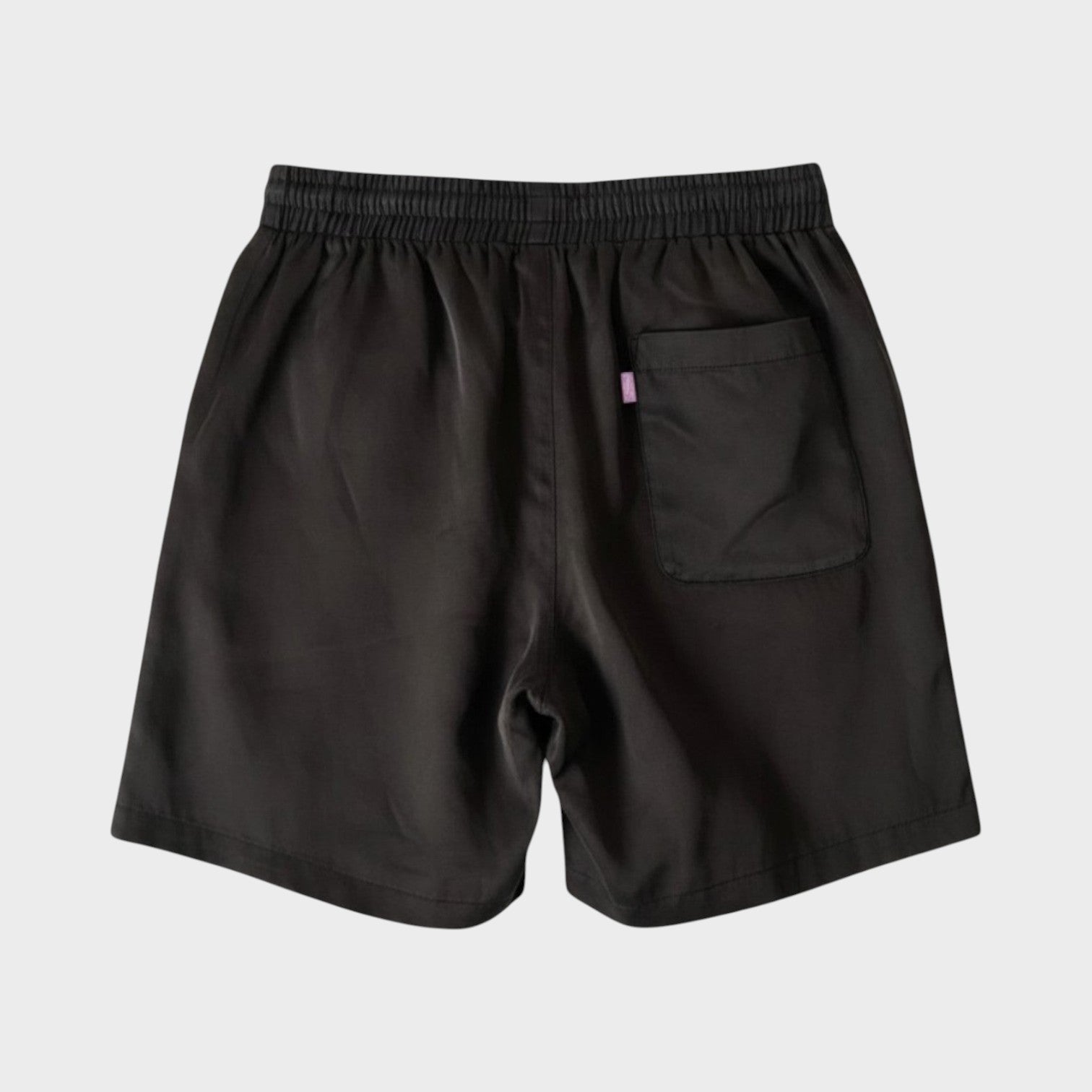 Chateau Logo Silk Shorts Black