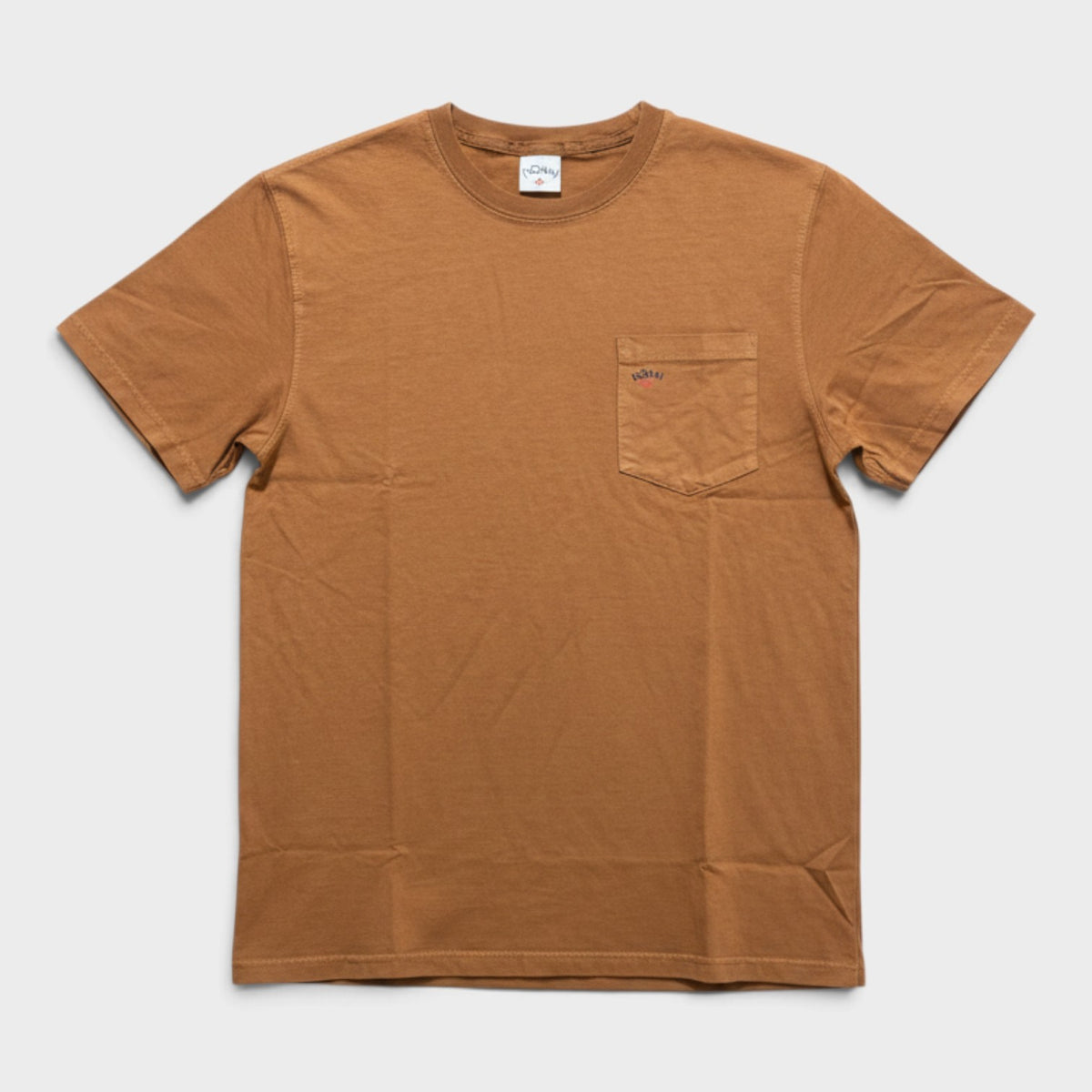 Core Logo Pocket Tee Tobacco Brown