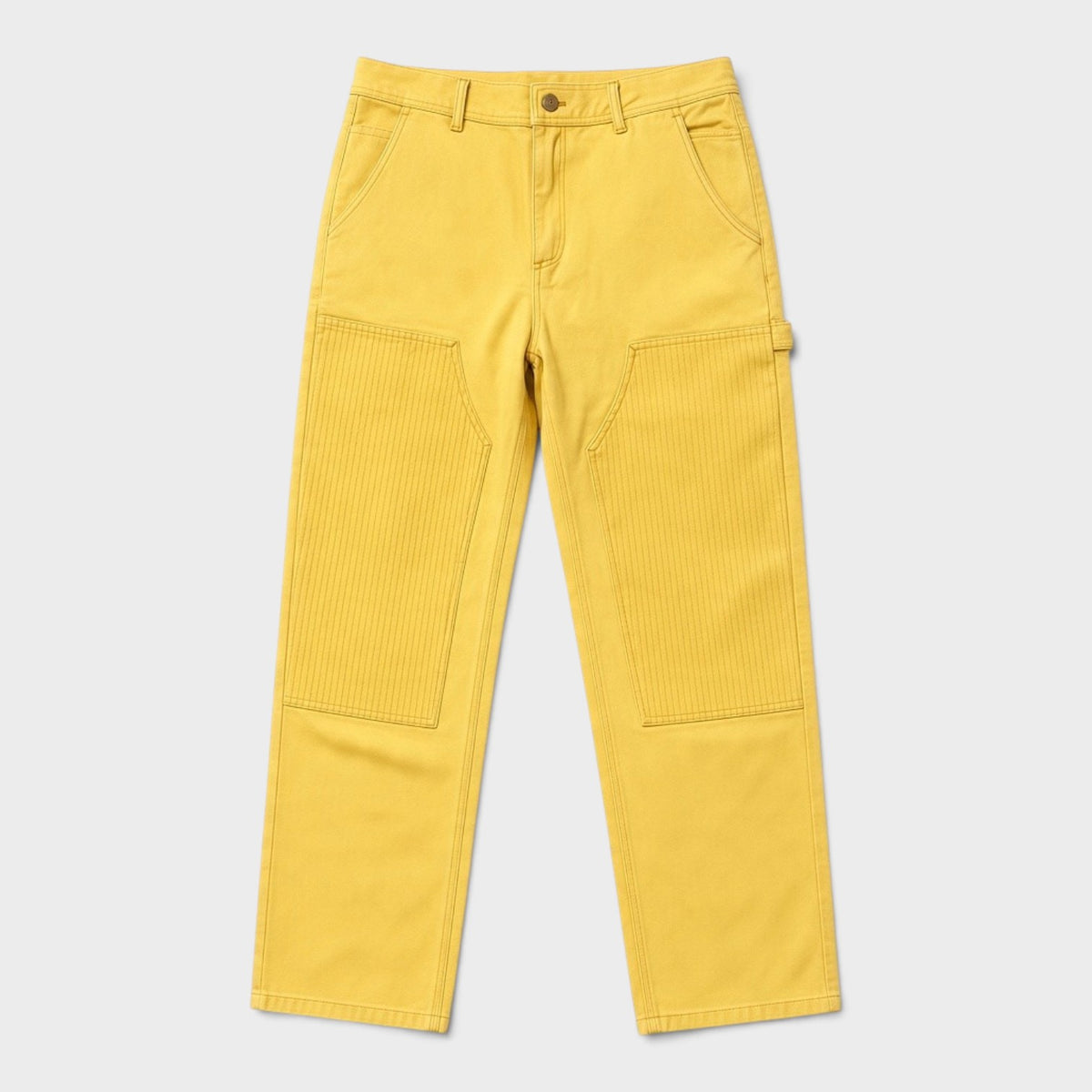 Double Knee Workwear Pants Yellow