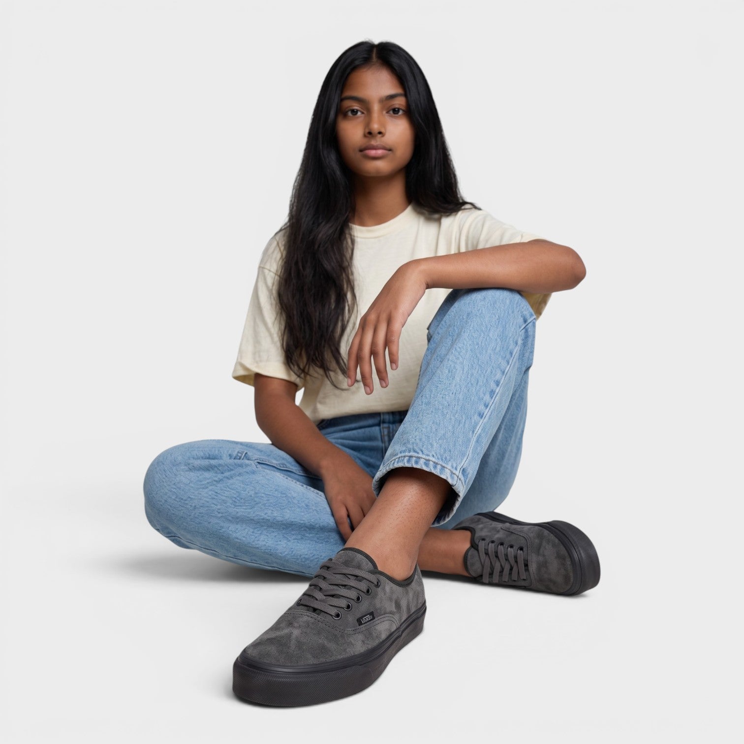 Authentic Suede Grey Black