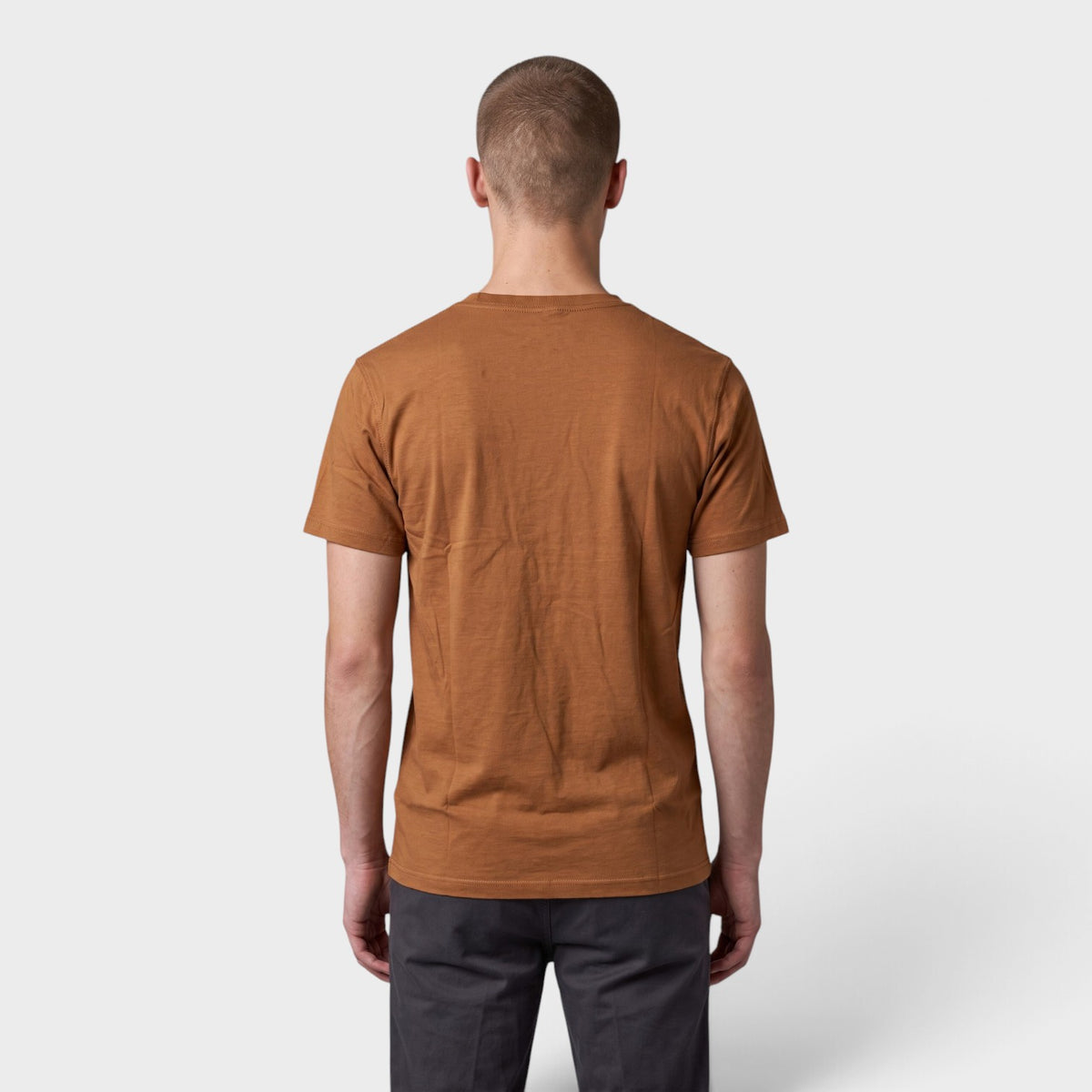 Core Logo Pocket Tee Tobacco Brown