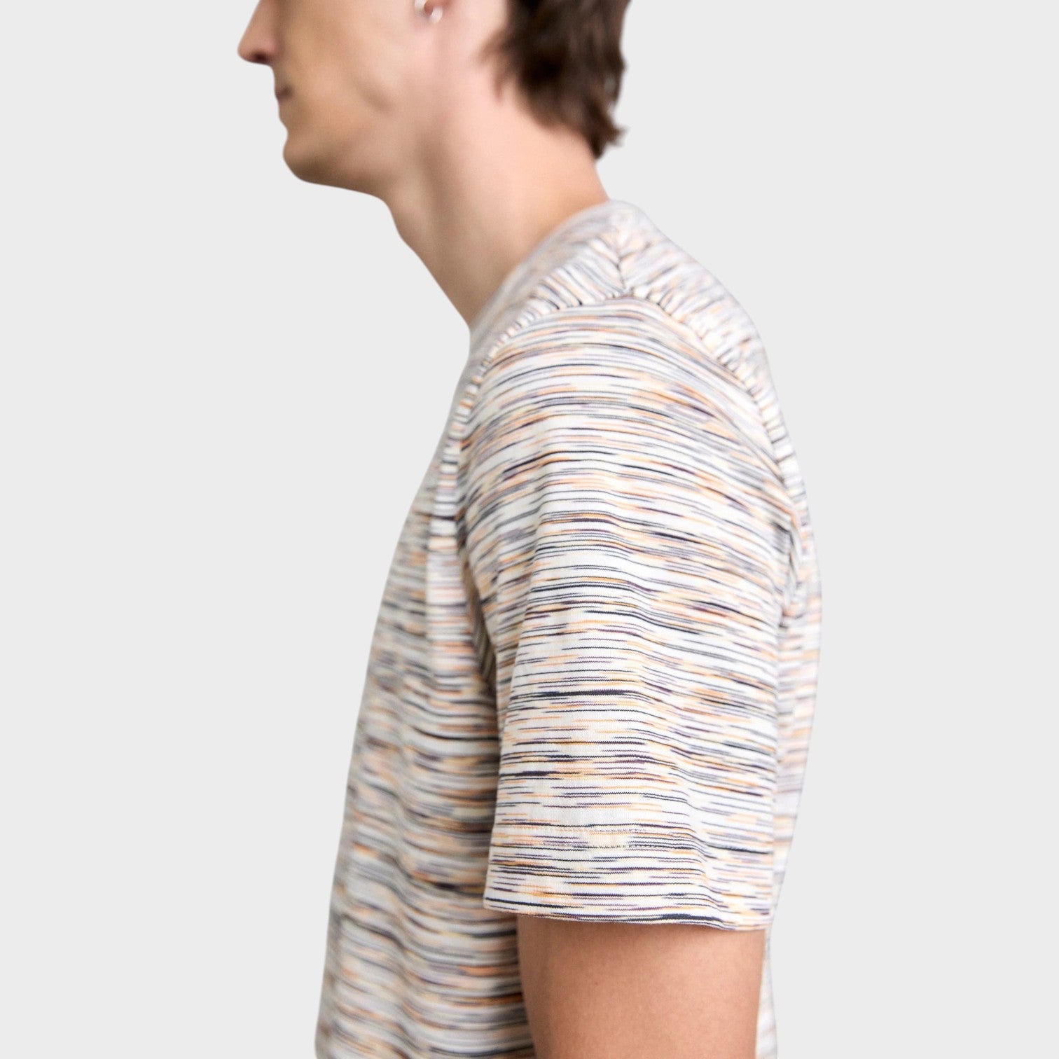 Space Dyed Short Sleeve T Shirt Multi