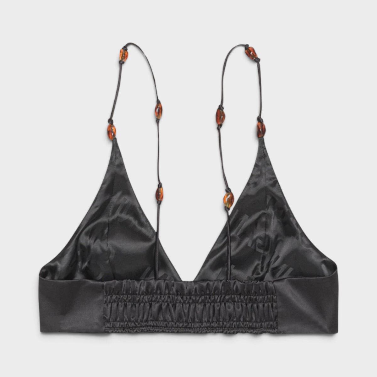 Double Satin Top Black