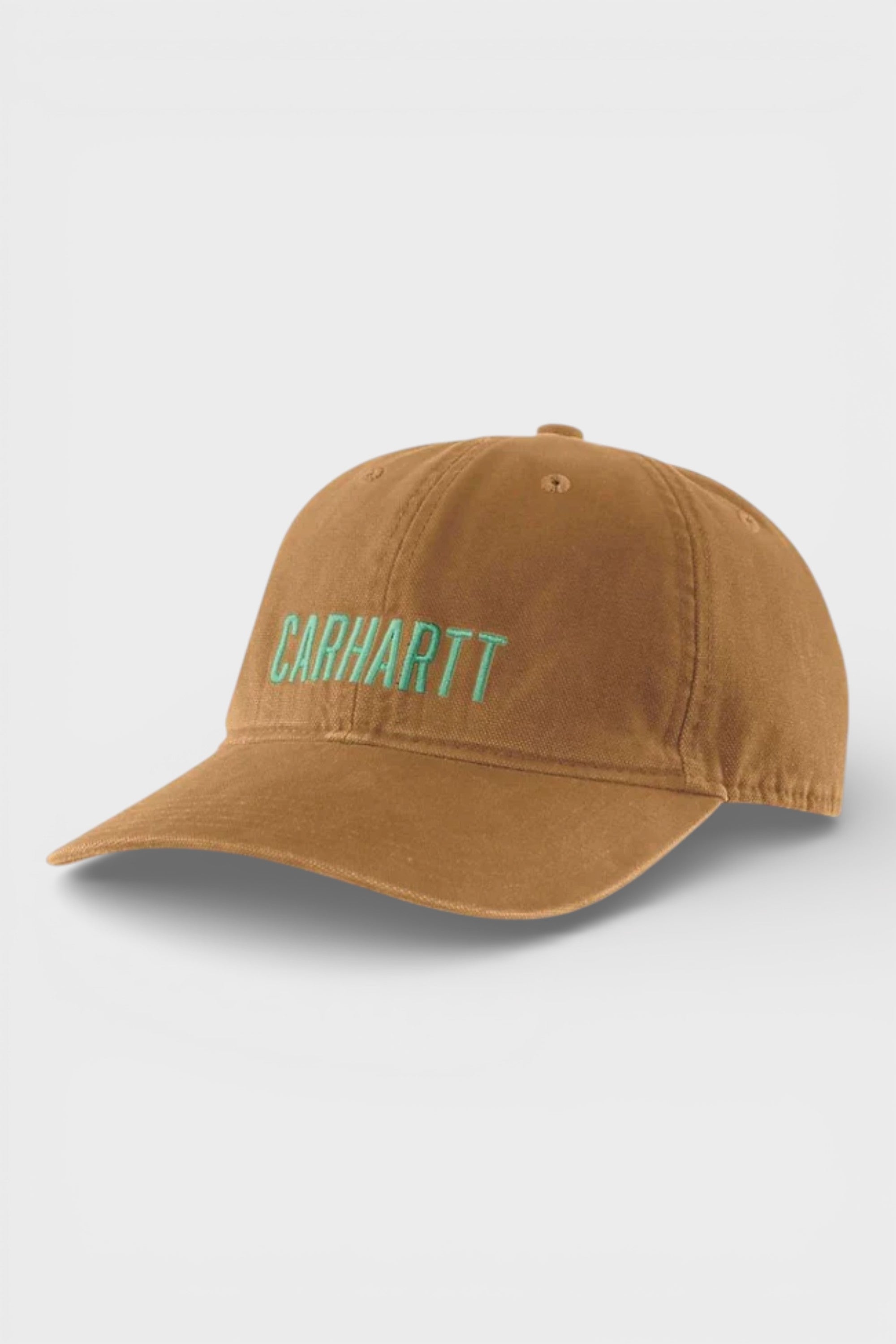 Carhartt Embroidered Logo Cap Tan Green