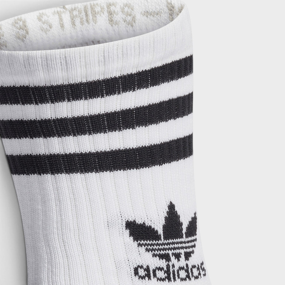 Mid Cut Crew Socks 3 Pairs White