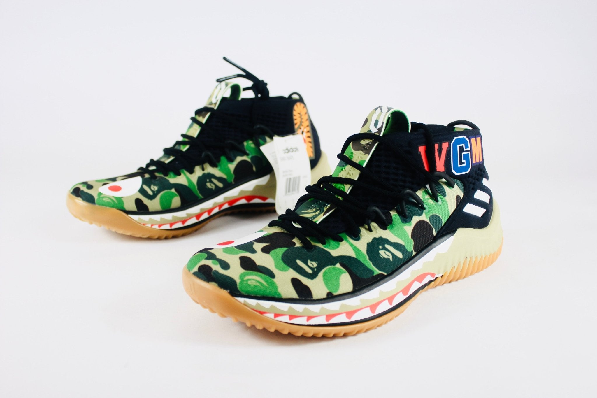 Adidas x Bape Dame 4 Green Camo UK5 - Supplied LuxuryAdidas