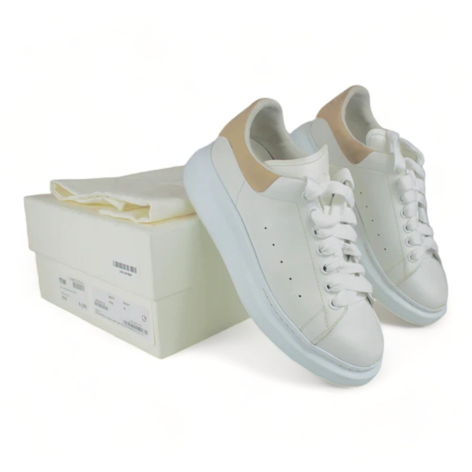 Alexander McQueen Oversized Sneaker White / Brown UK6 - Supplied LuxuryAlexander McQueen