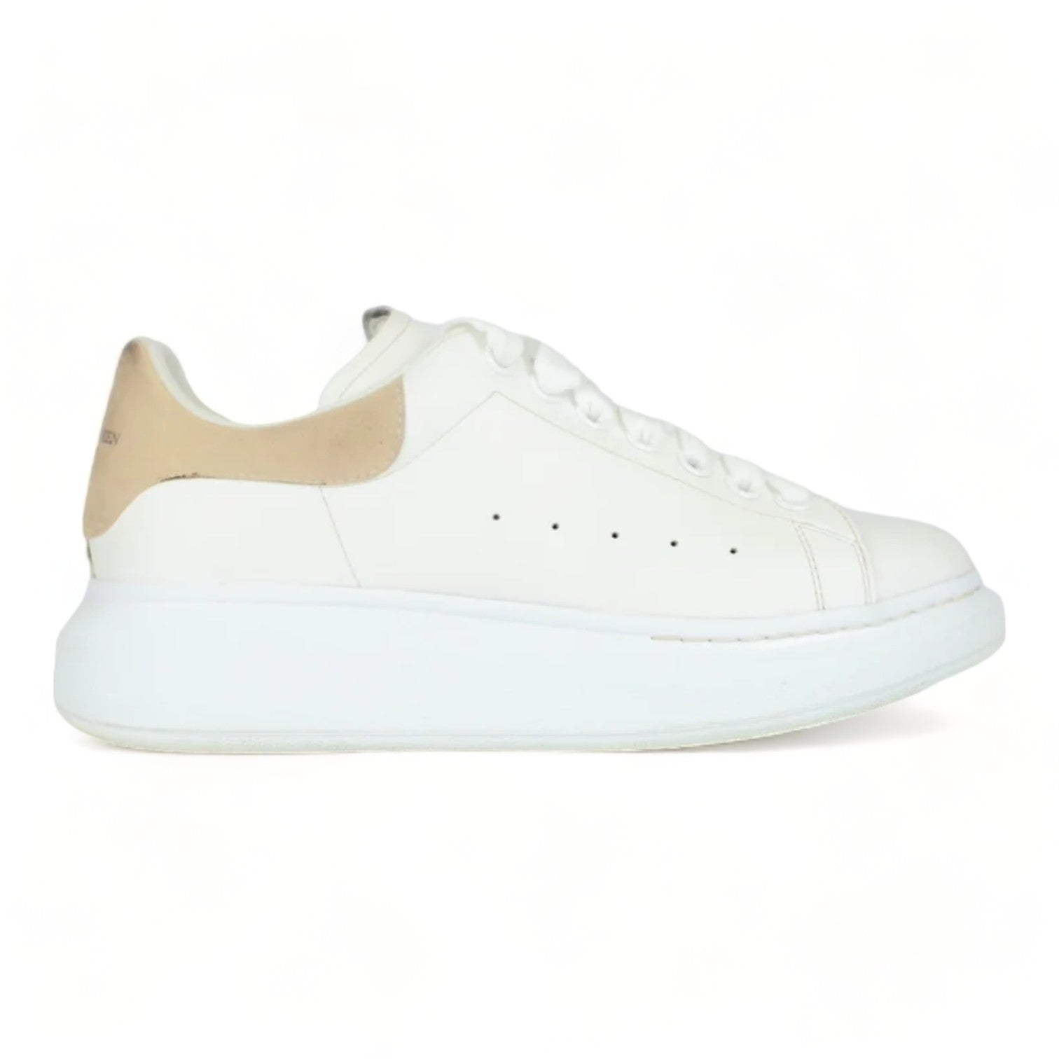 Alexander McQueen Oversized Sneaker White / Brown UK6 - Supplied LuxuryAlexander McQueen