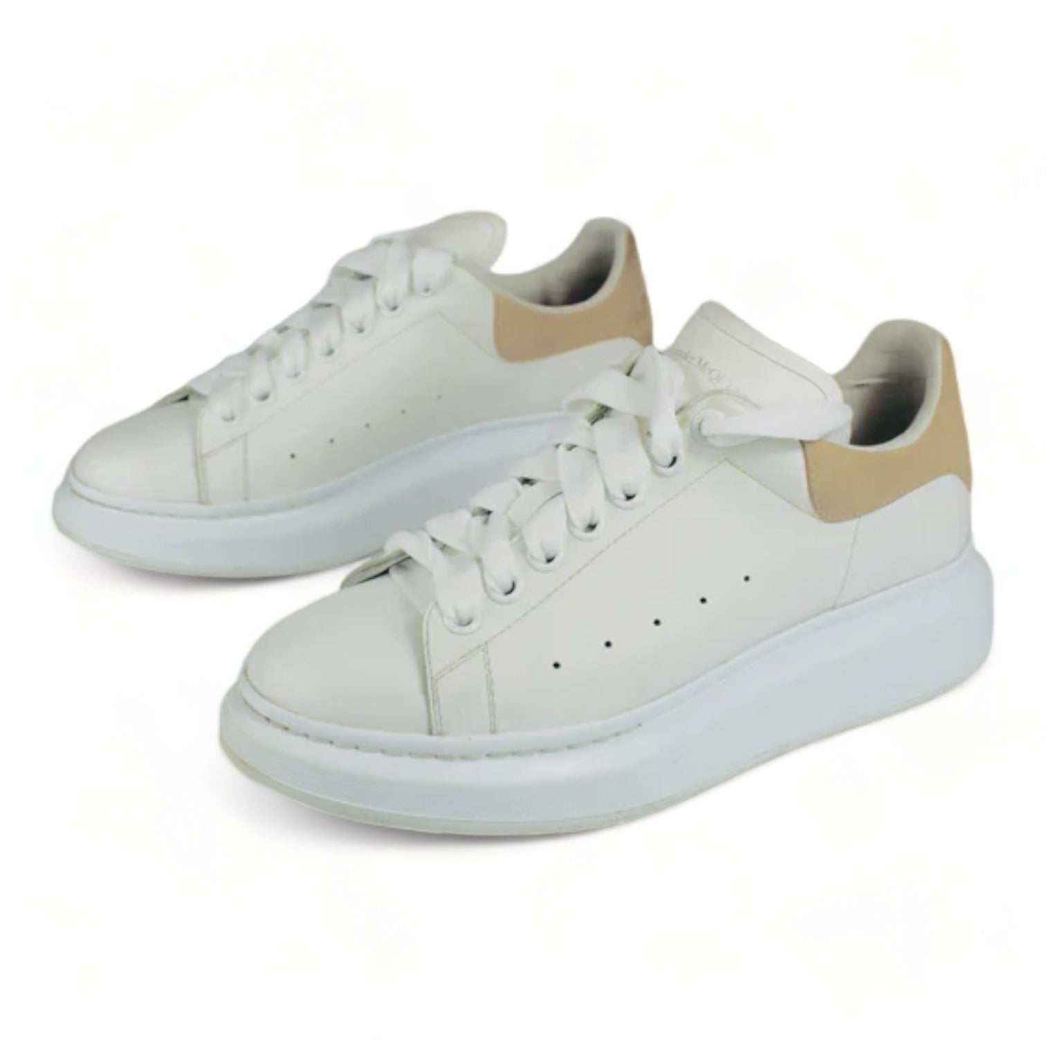 Alexander McQueen Oversized Sneaker White / Brown UK6 - Supplied LuxuryAlexander McQueen