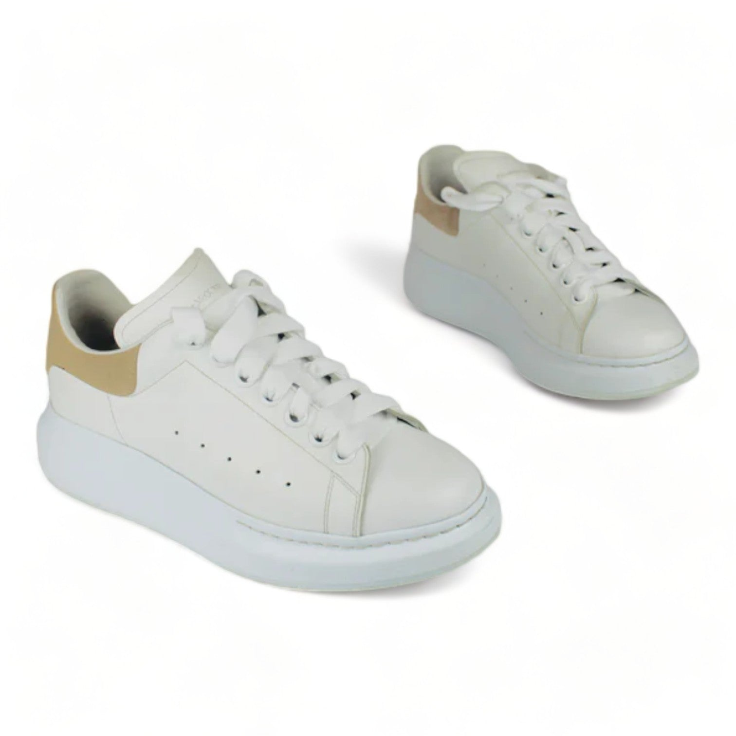 Alexander McQueen Oversized Sneaker White / Brown UK6 - Supplied LuxuryAlexander McQueen