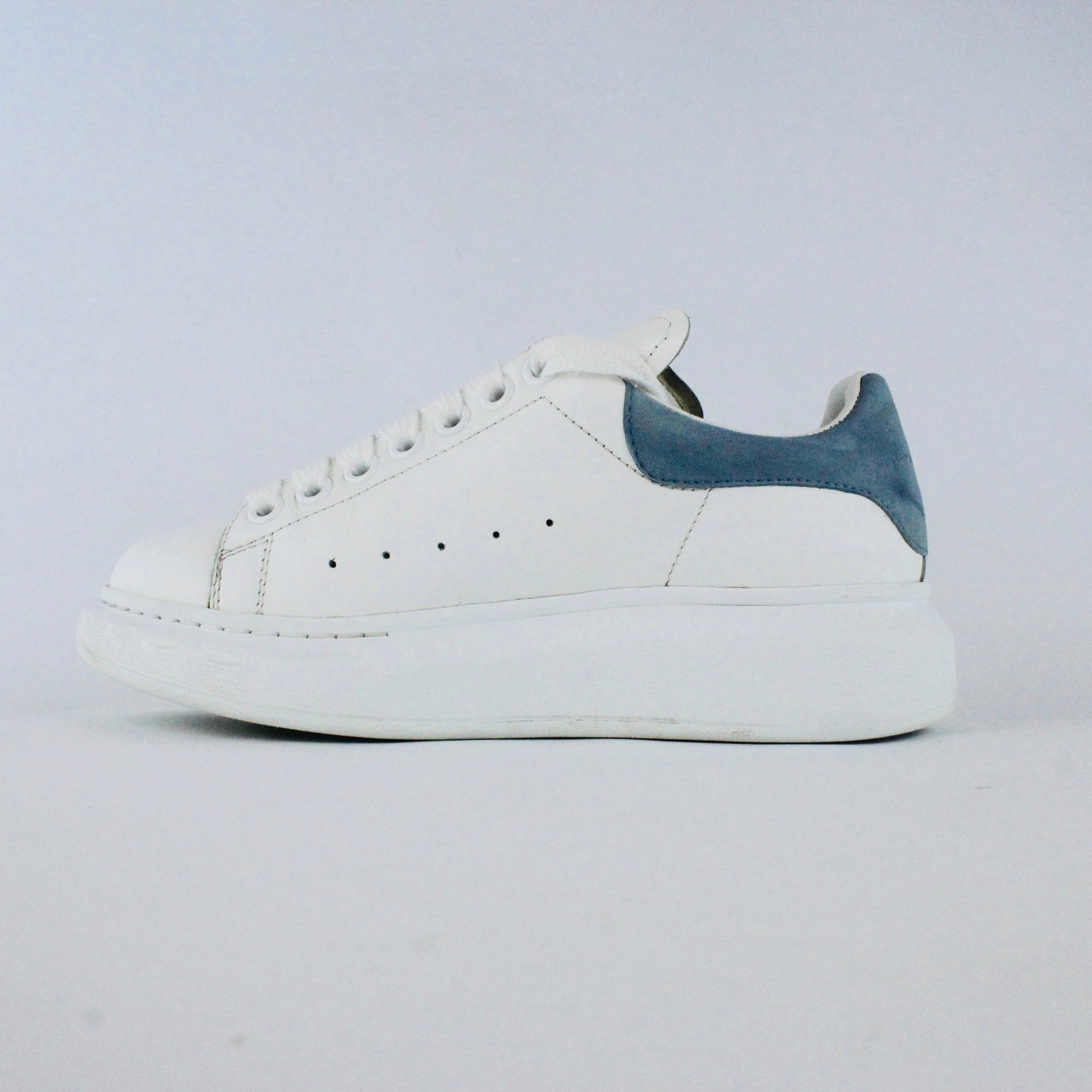 Alexander McQueen Oversized Sneaker White / Dream Blue UK4.5 - Supplied LuxuryAlexander McQueen