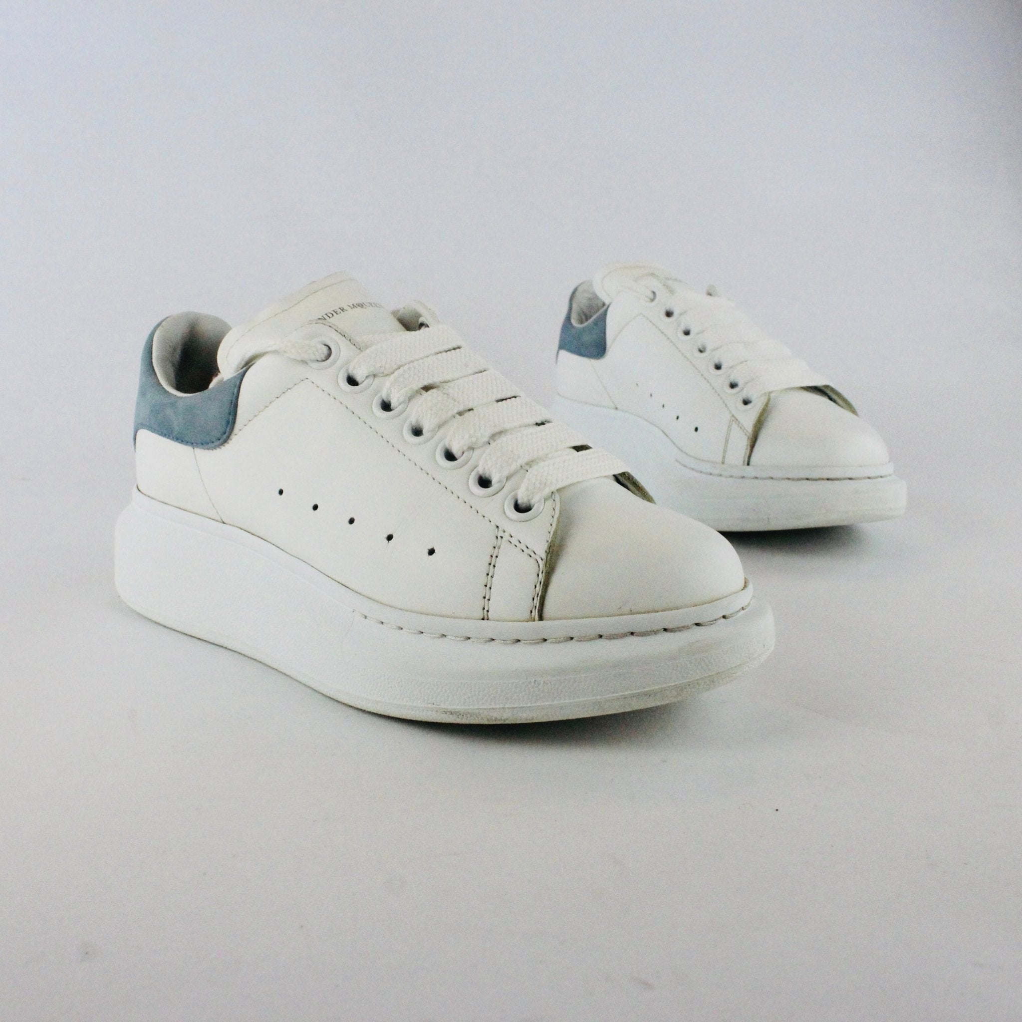 Alexander McQueen Oversized Sneaker White / Dream Blue UK4.5 - Supplied LuxuryAlexander McQueen