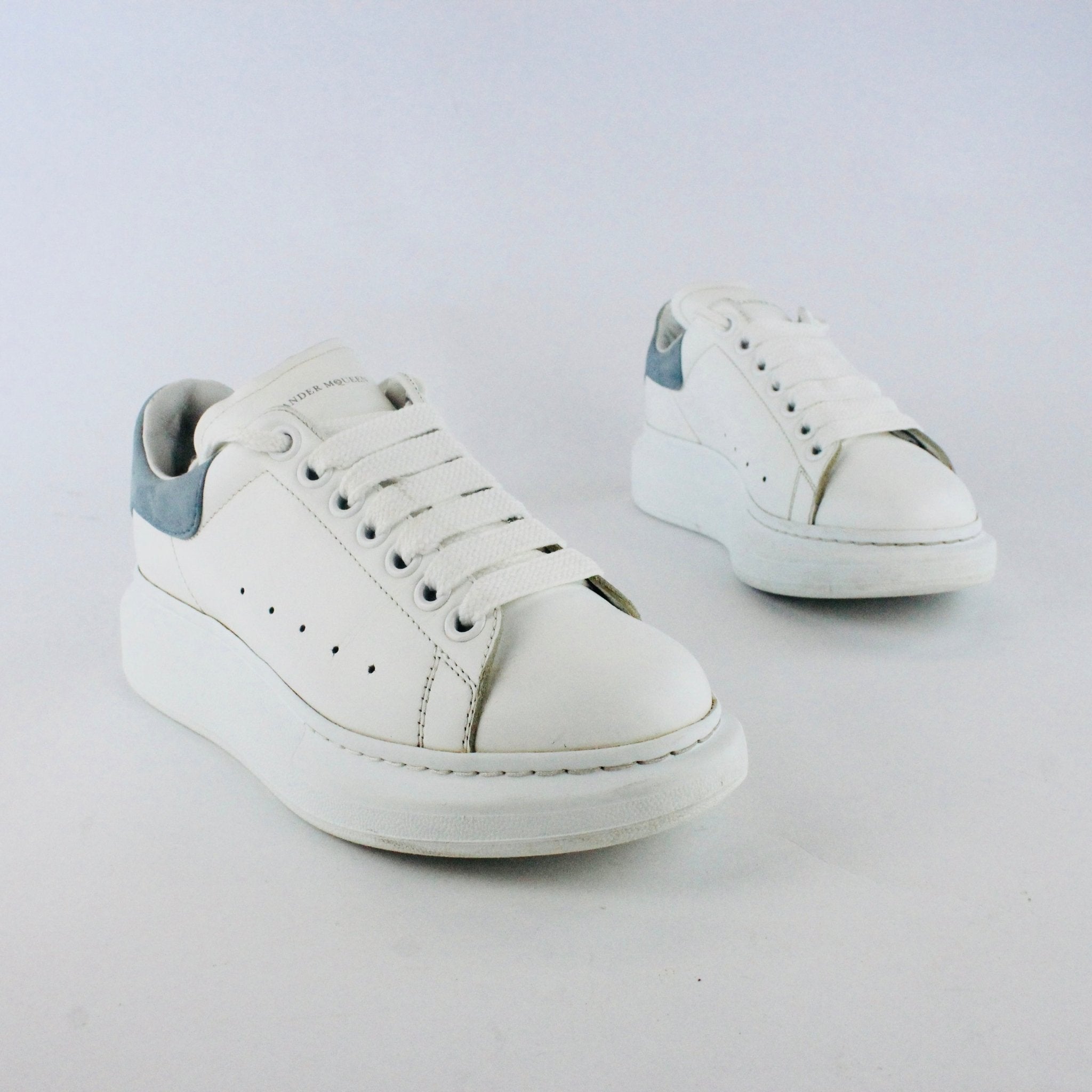 Alexander McQueen Oversized Sneaker White / Dream Blue UK4.5 - Supplied LuxuryAlexander McQueen