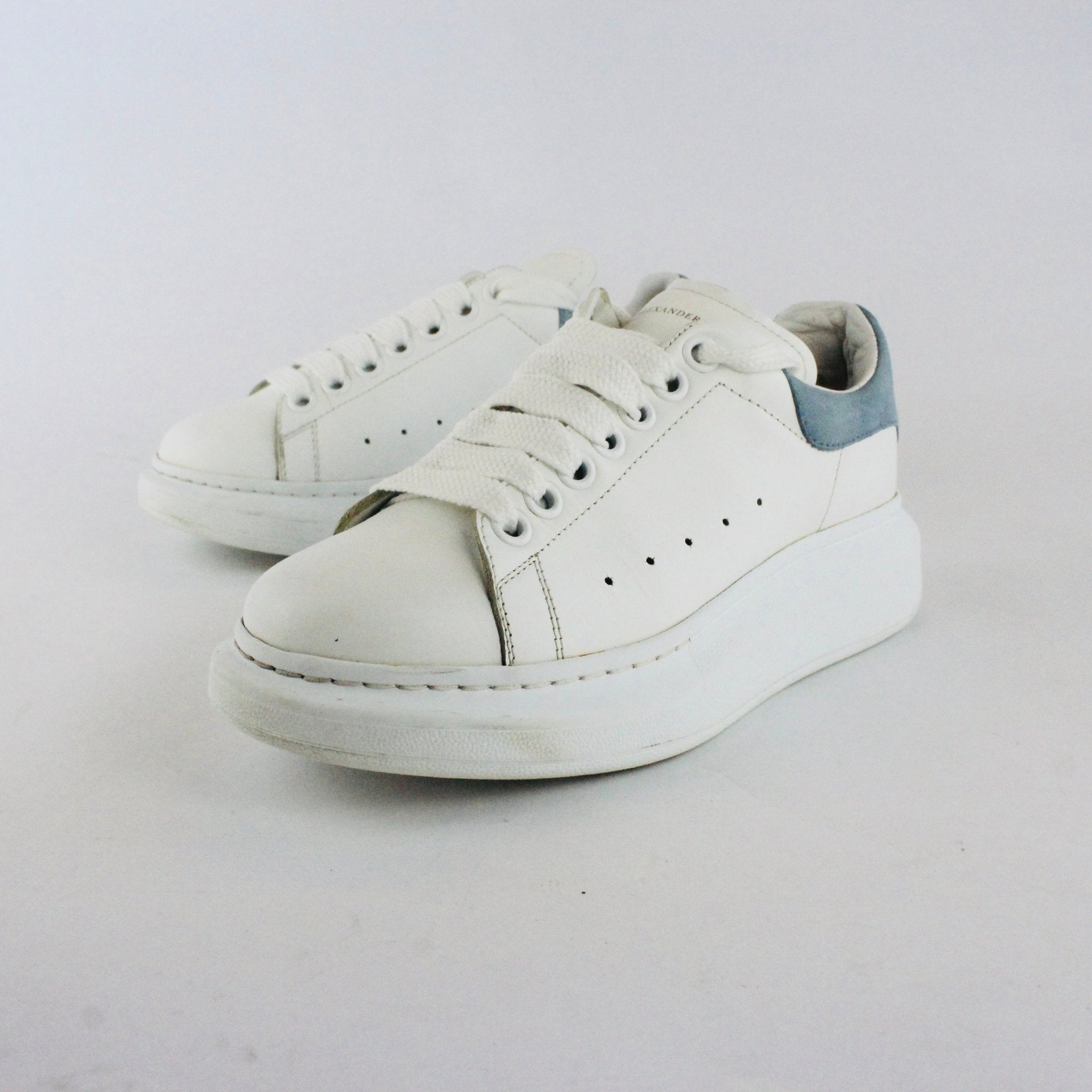 Alexander McQueen Oversized Sneaker White / Dream Blue UK4.5 - Supplied LuxuryAlexander McQueen