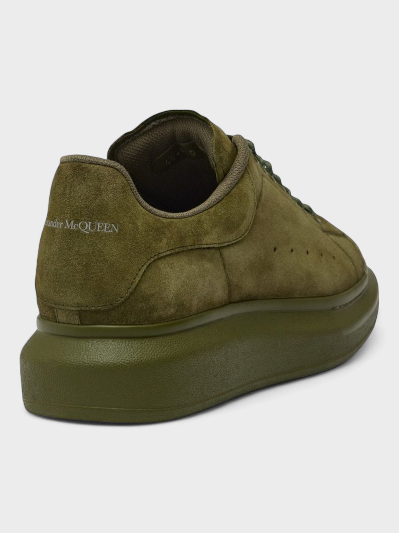 ALEXANDER MCQUEEN Suede Oversized Sneakers Khaki - Supplied FashionAlexander McQueen