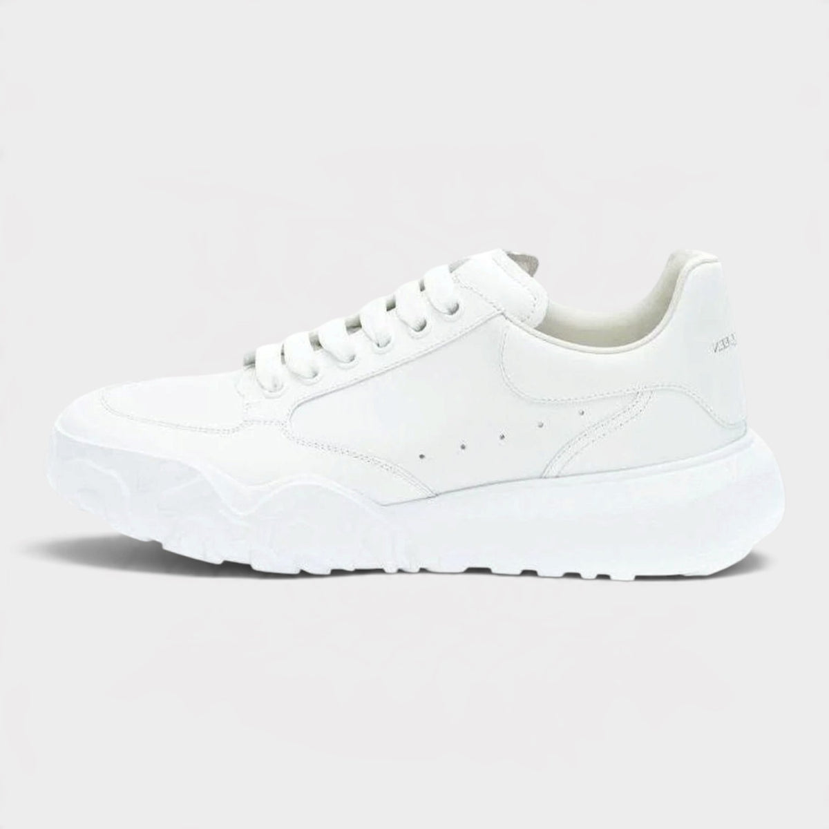 Logo Court Trainers White Leather