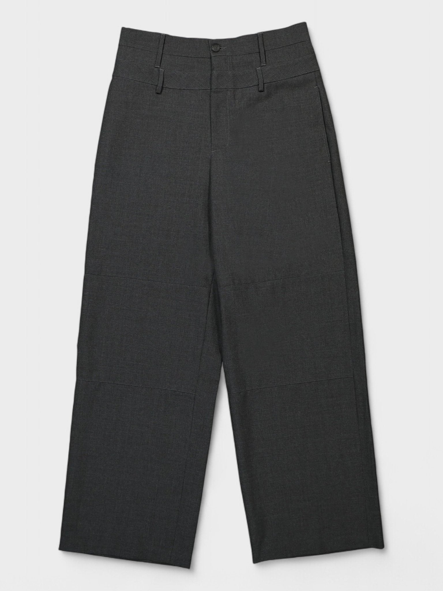 Ambush Double Belted Wide Leg Trousers Grey - Supplied FashionAmbush