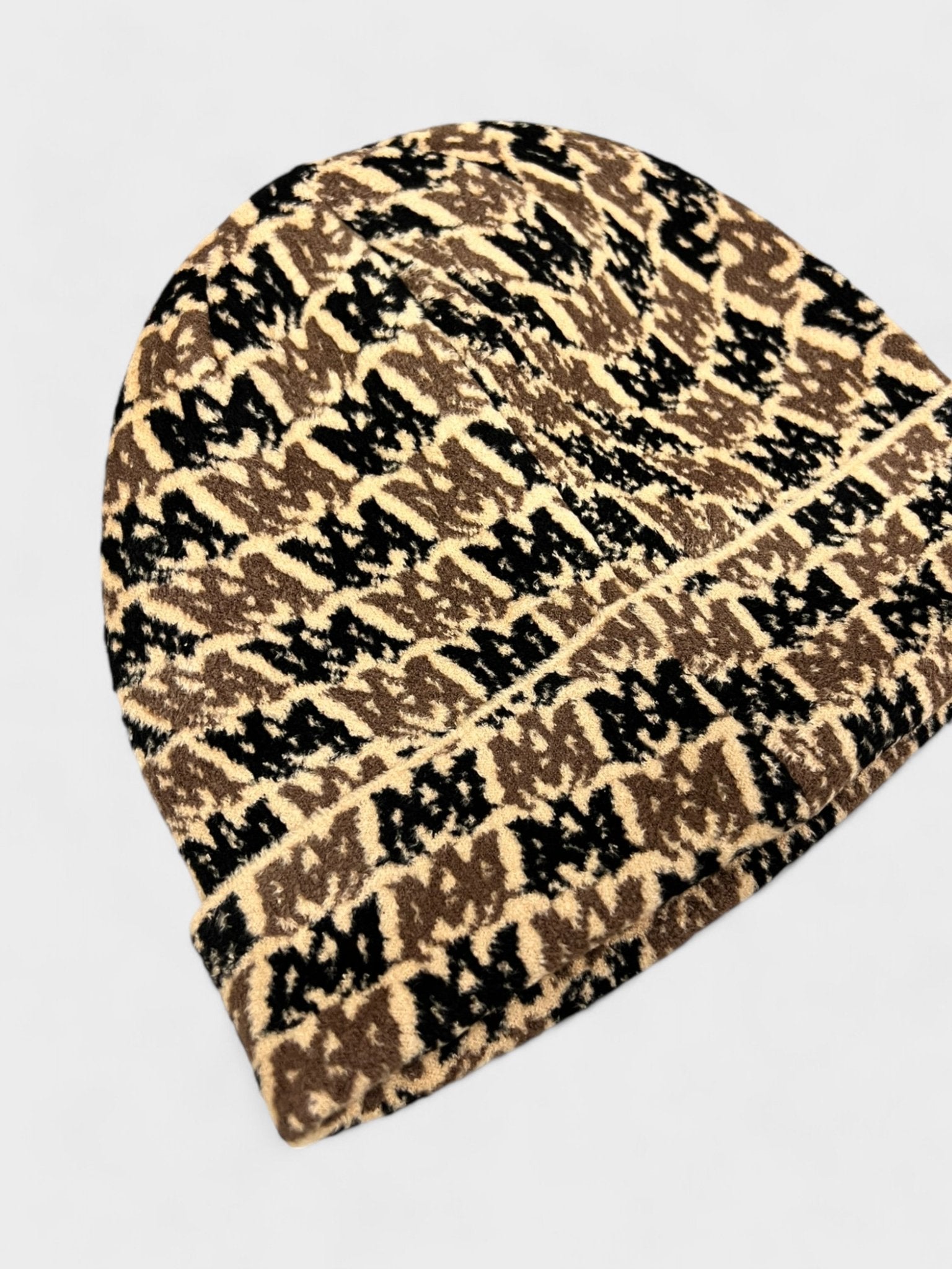 Amiri All Over Logo Beanie Brown - Supplied FashionAmiri