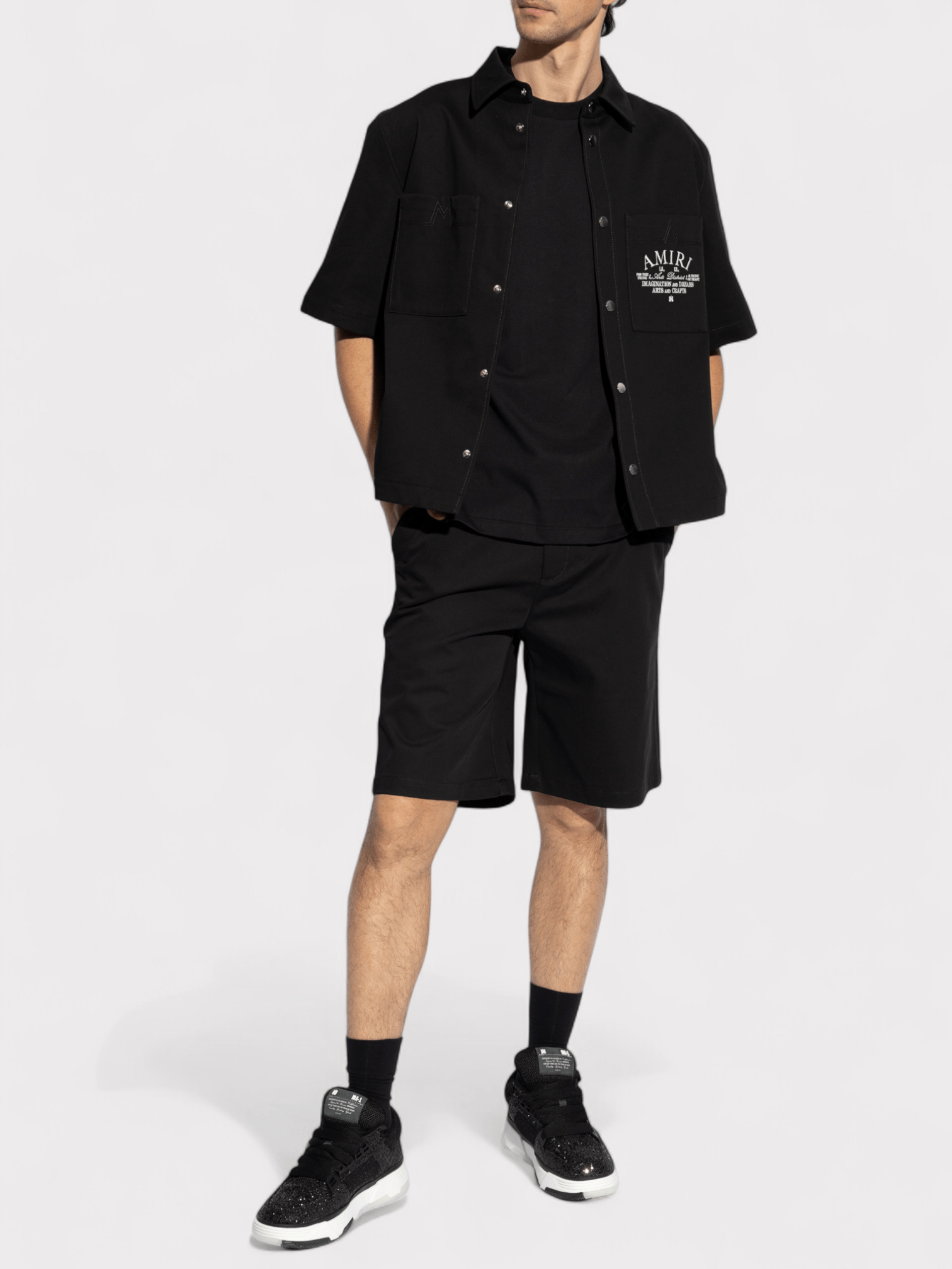 Amiri Arts District Chino Shorts Black - Supplied FashionAmiri