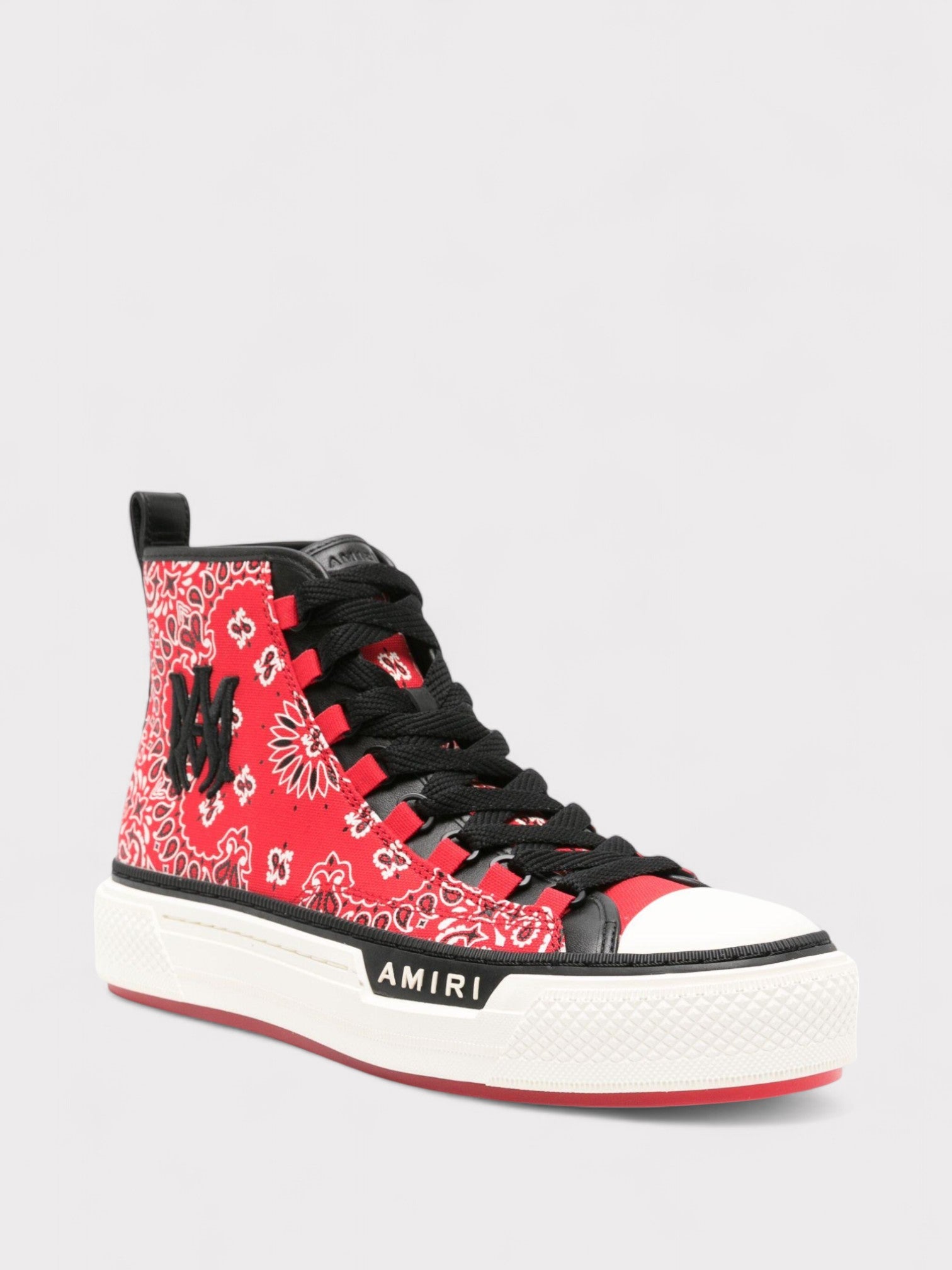 Amiri Bandana MA Logo Court Hi Red - Supplied FashionAmiri