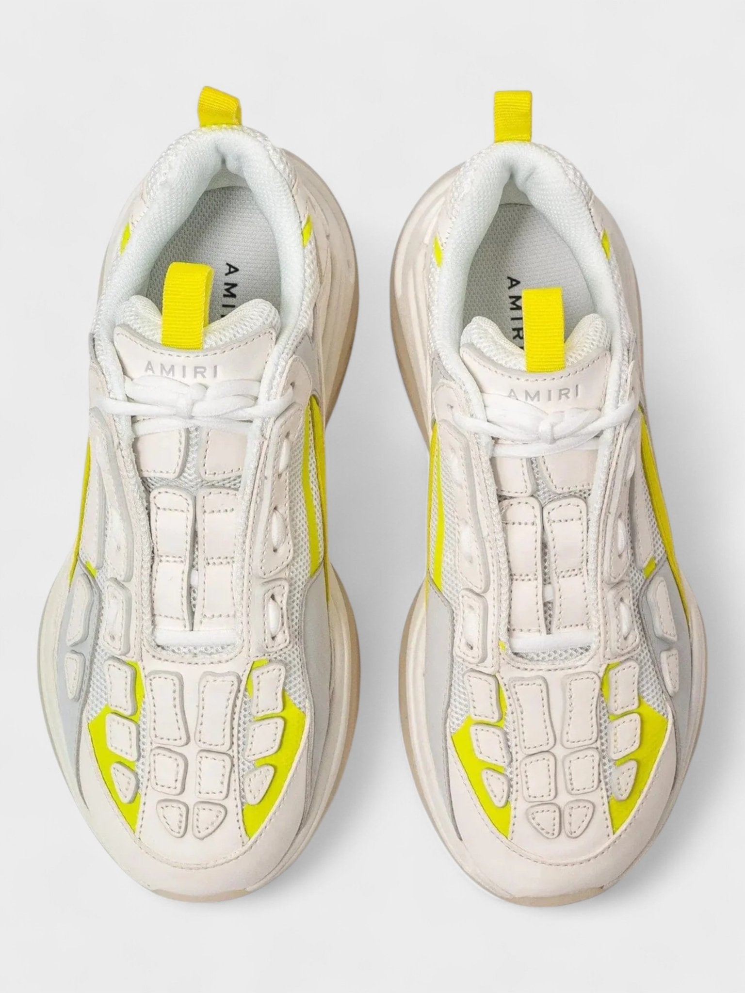 Amiri Bone Runner 'White Neon Yellow' - Supplied FashionAmiri