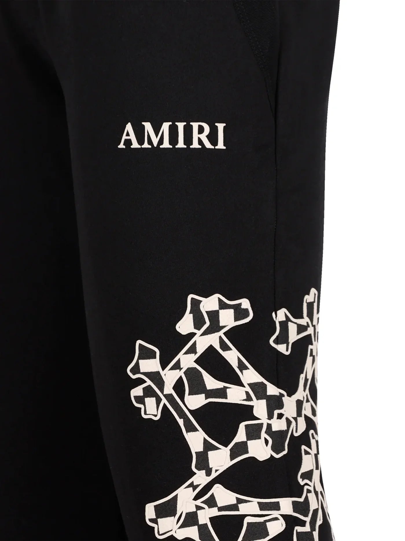 Amiri Checkered Bones Sweatpant Black - Supplied FashionAMIRI