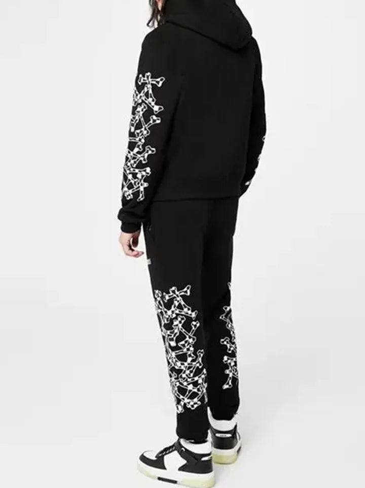 Amiri Checkered Bones Sweatpant Black - Supplied FashionAMIRI