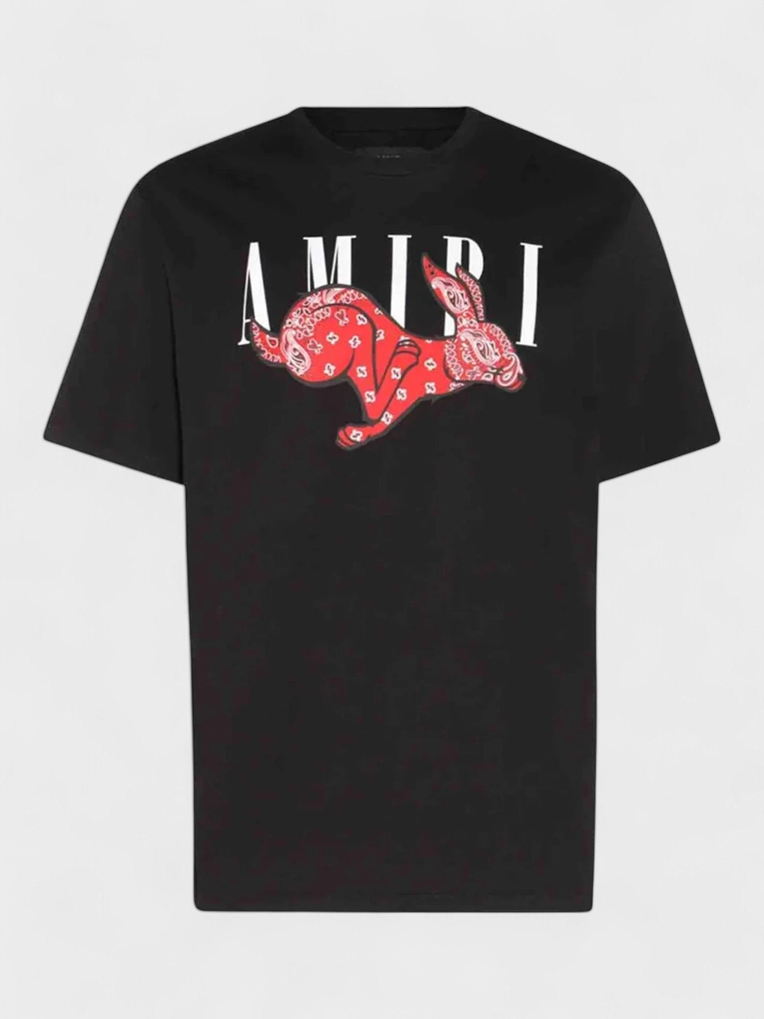 AMIRI CNY Bandana Rabbit Logo Tee Black - Supplied FashionAmiri