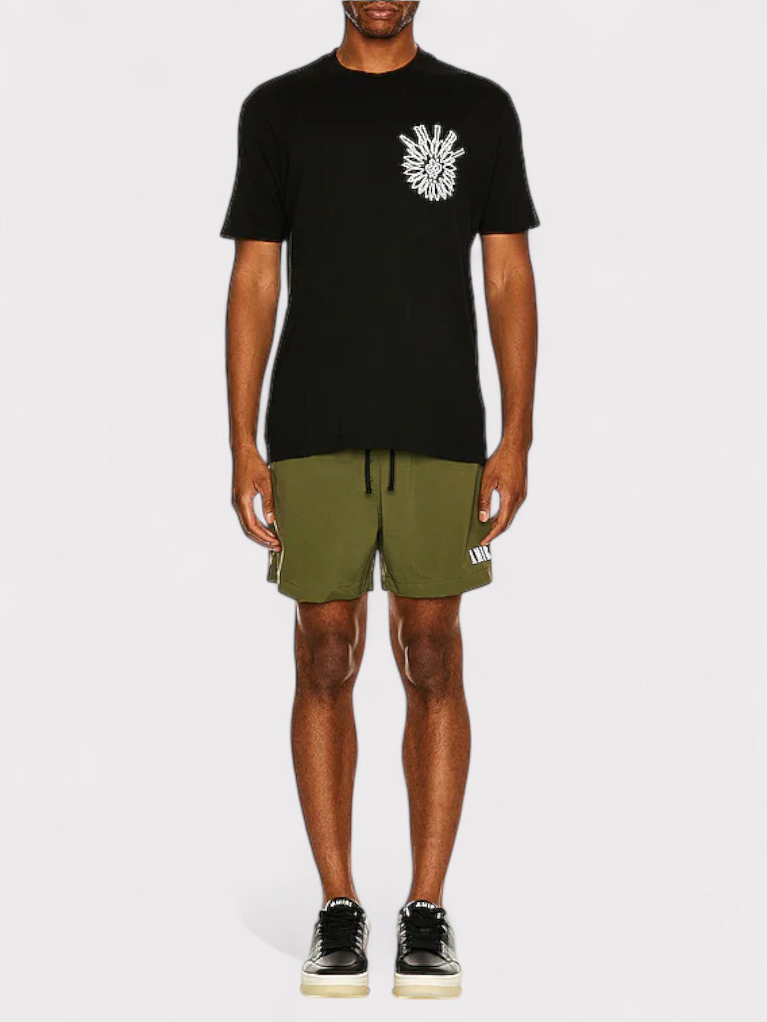 Amiri Core Logo Swimtrunk Military Green - Supplied FashionAmiri