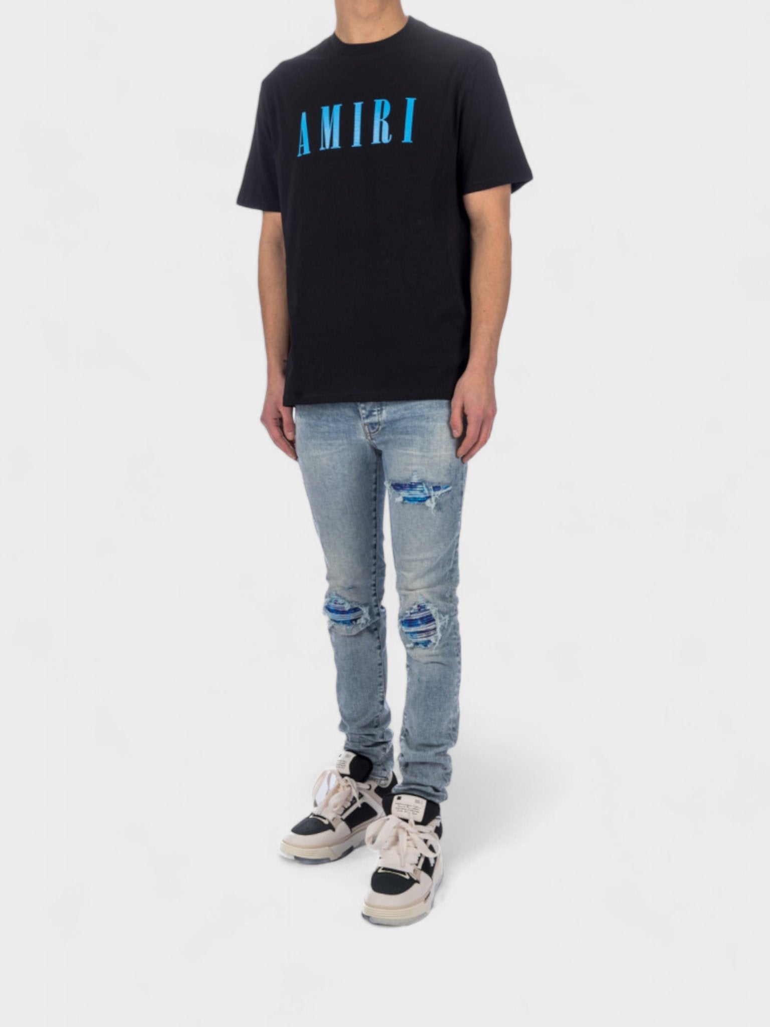 Amiri Core Logo Tee Black / Blue - Supplied FashionAmiri