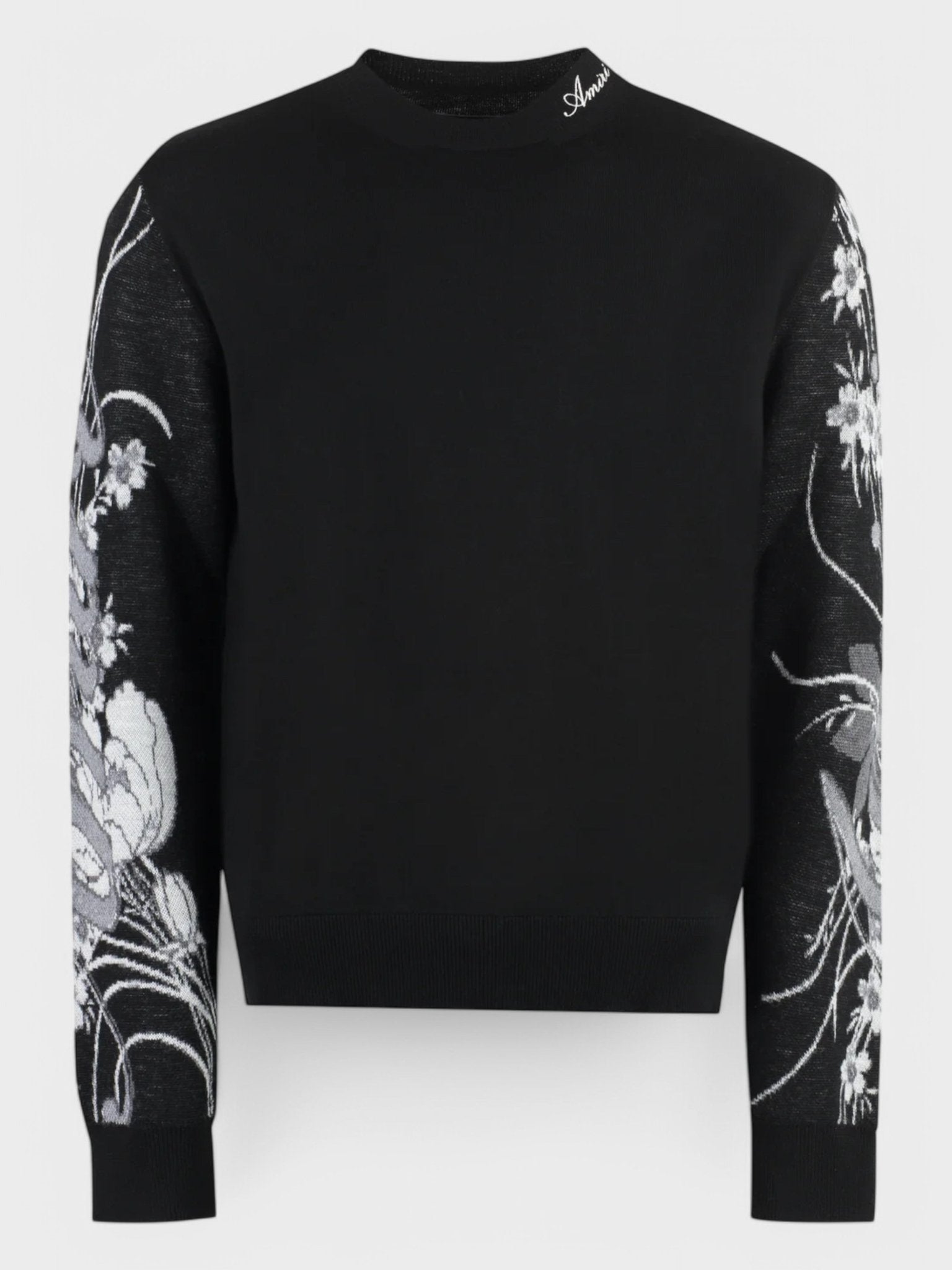 Amiri Floral Arm Print Crew Black - Supplied FashionAmiri