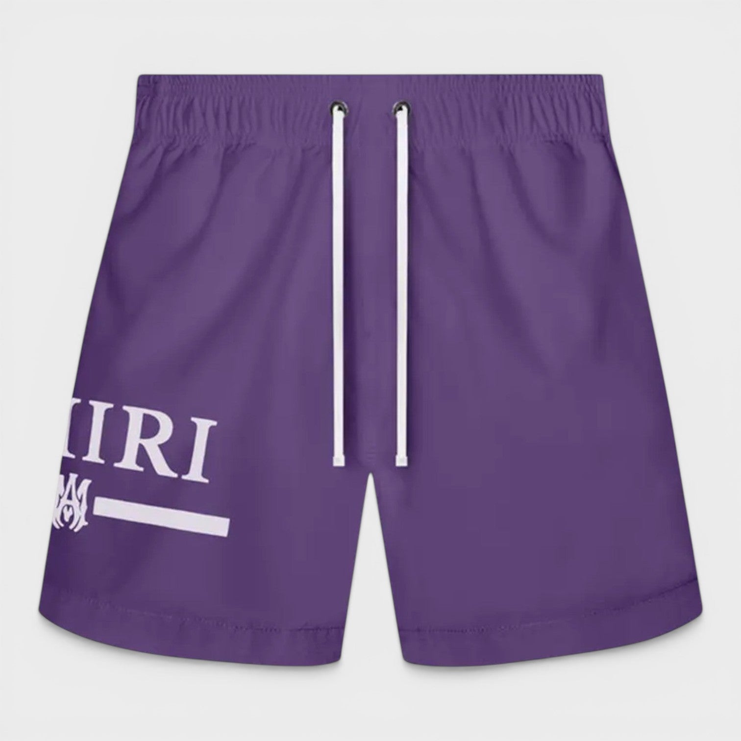 MA Bar Logo Swim Trunks Purple