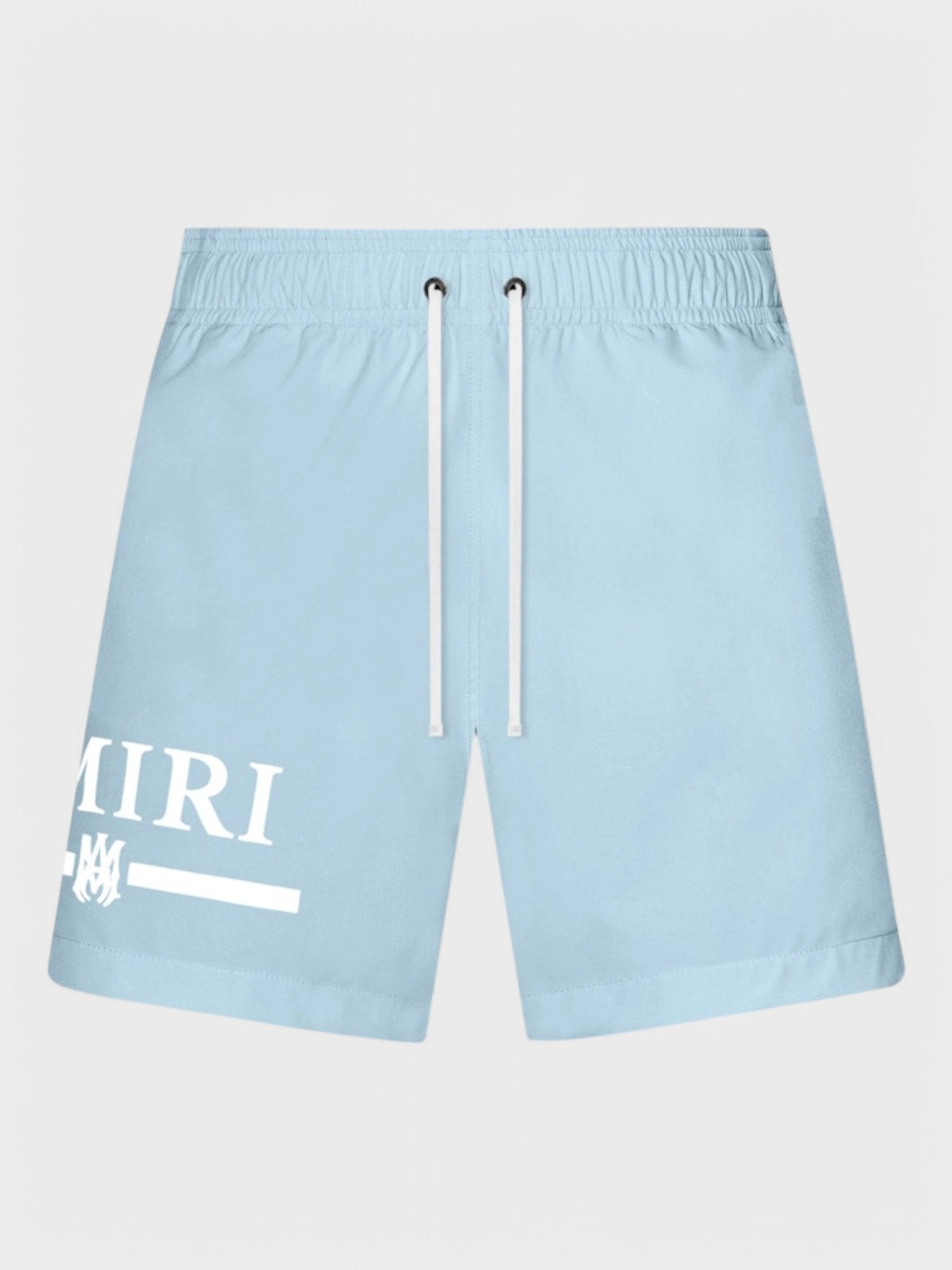 Amiri Ma Bar Logo Swimtrunk Dusty Blue - Supplied FashionAmiri