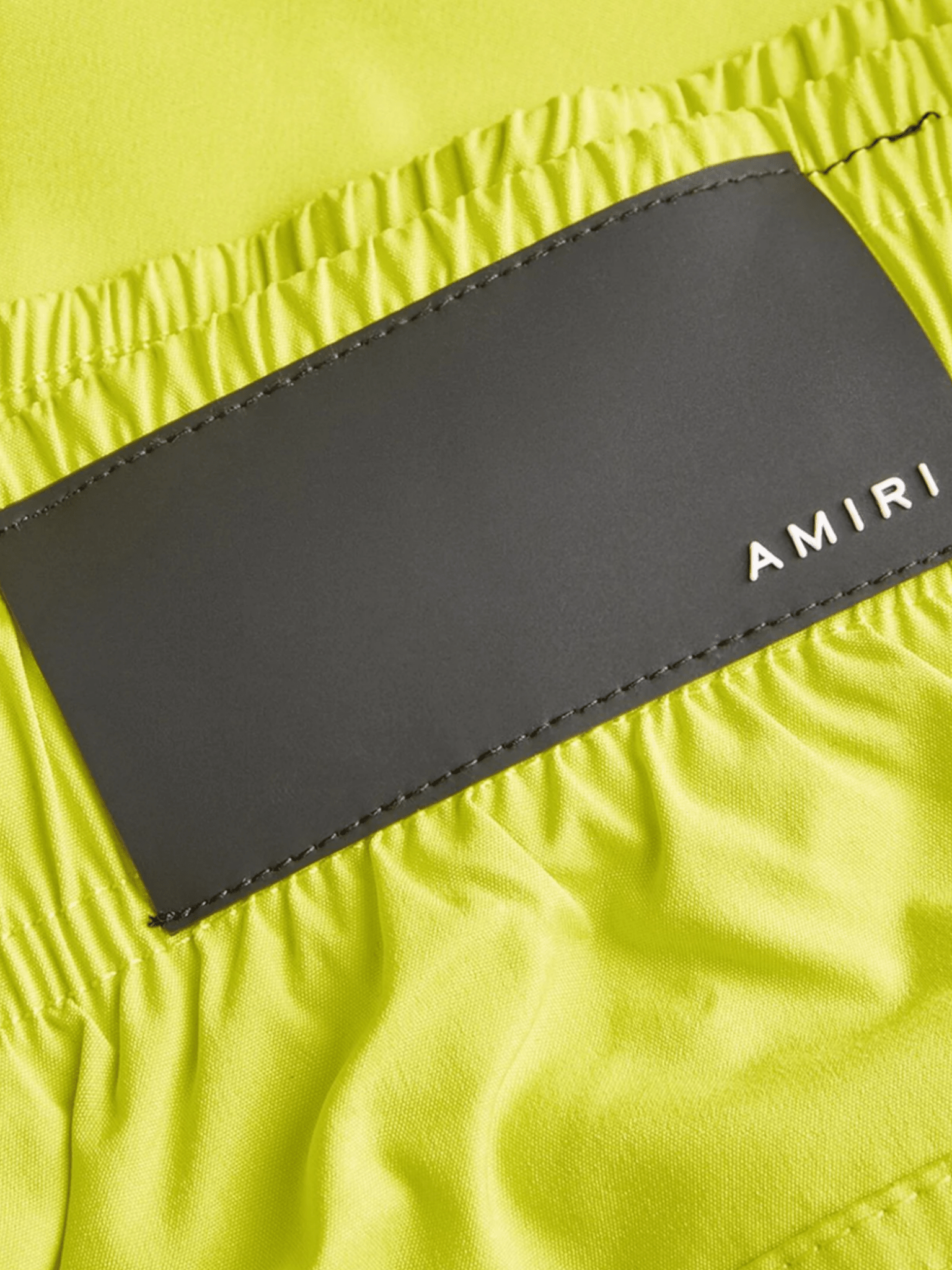 Amiri MA Bar Logo Swimtrunk Lime - Supplied FashionAmiri