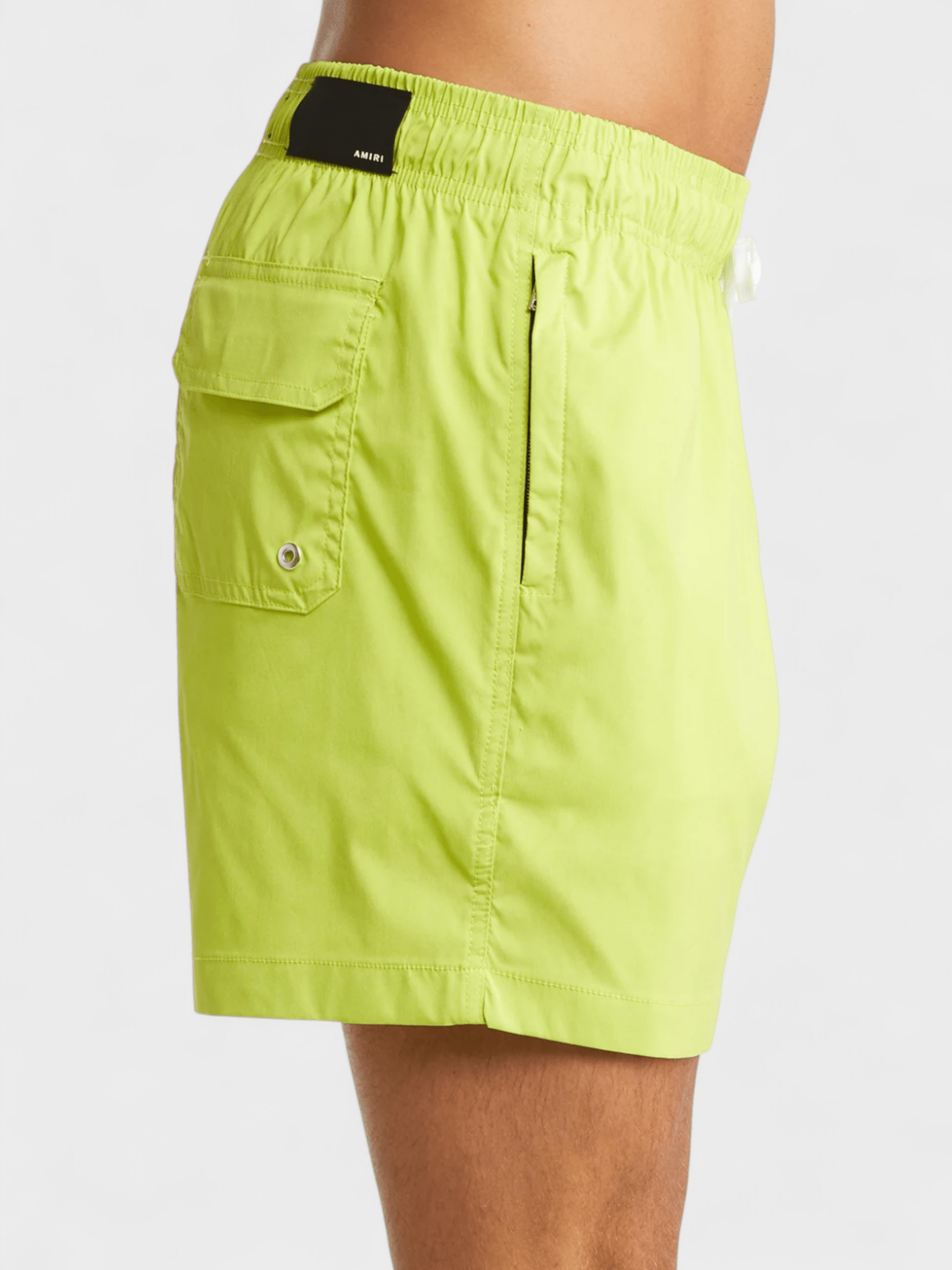 Amiri MA Bar Logo Swimtrunk Lime - Supplied FashionAmiri