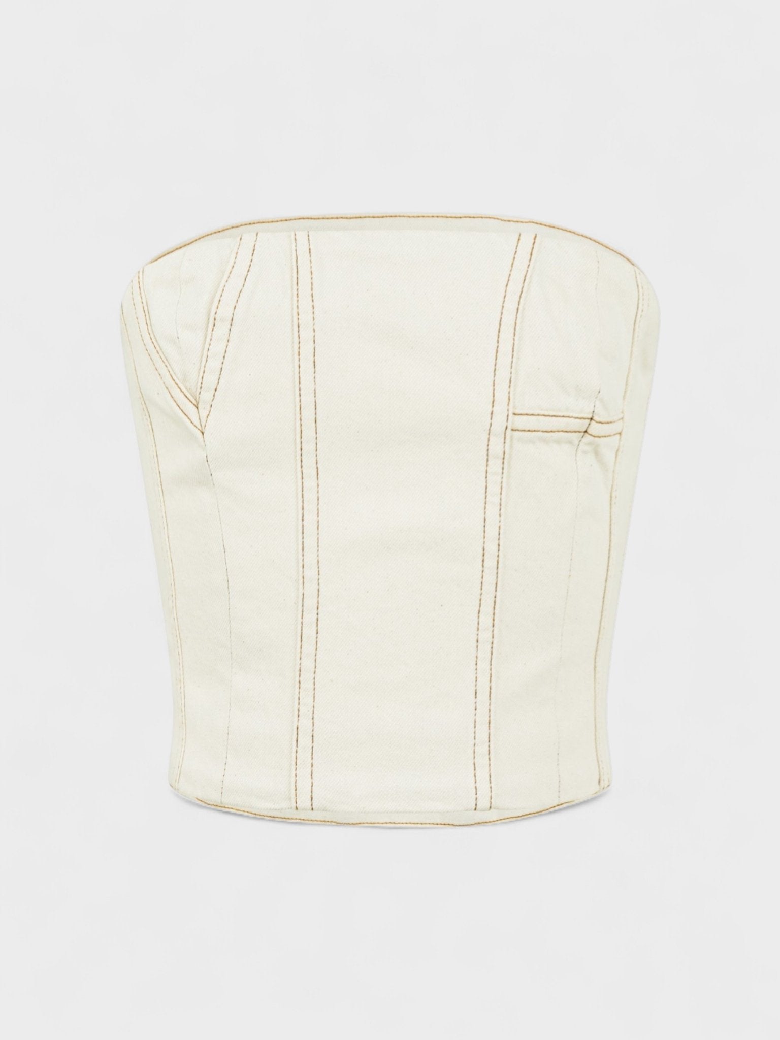 AMIRI Ma Bustier Bandeau Top Alabaster - Supplied FashionAmiri