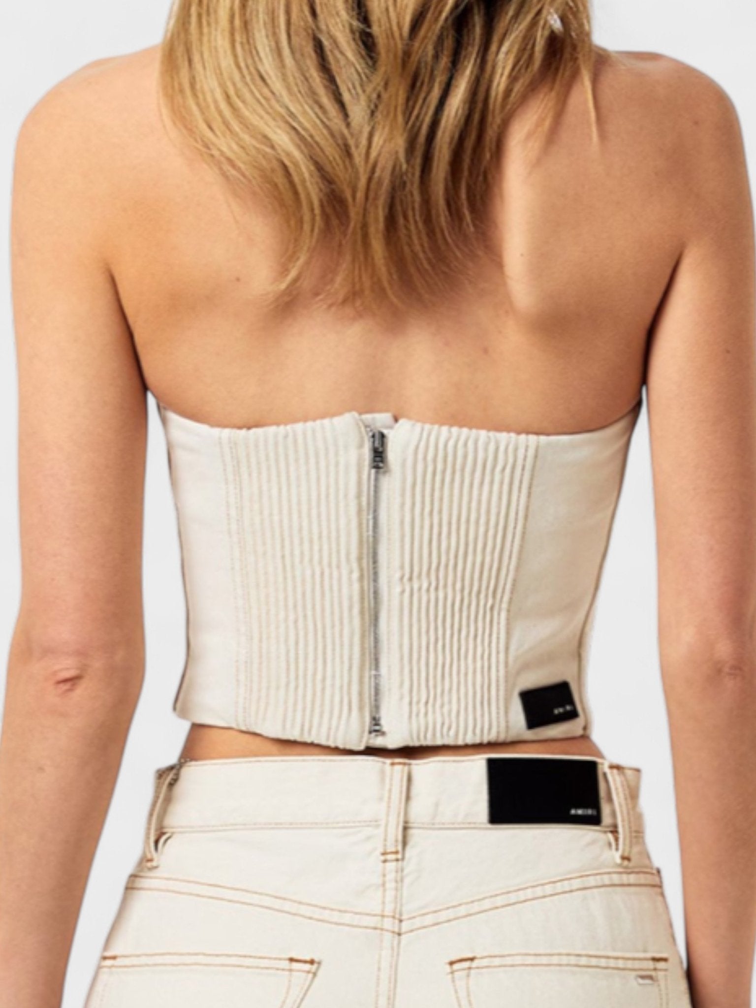 AMIRI Ma Bustier Bandeau Top Alabaster - Supplied FashionAmiri