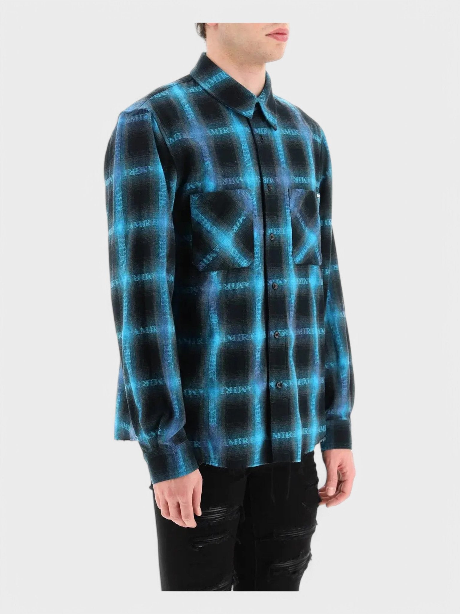 Amiri Plaid Shirt Blue - Supplied FashionAmiri