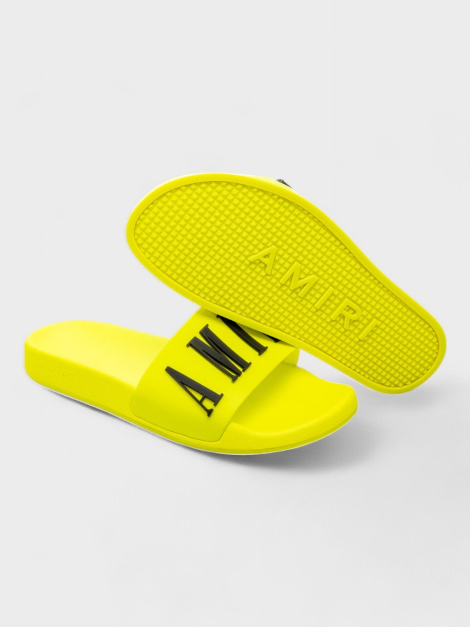 Amiri Rubber Classic Logo Pool Slide 'Volt' - Supplied FashionAmiri