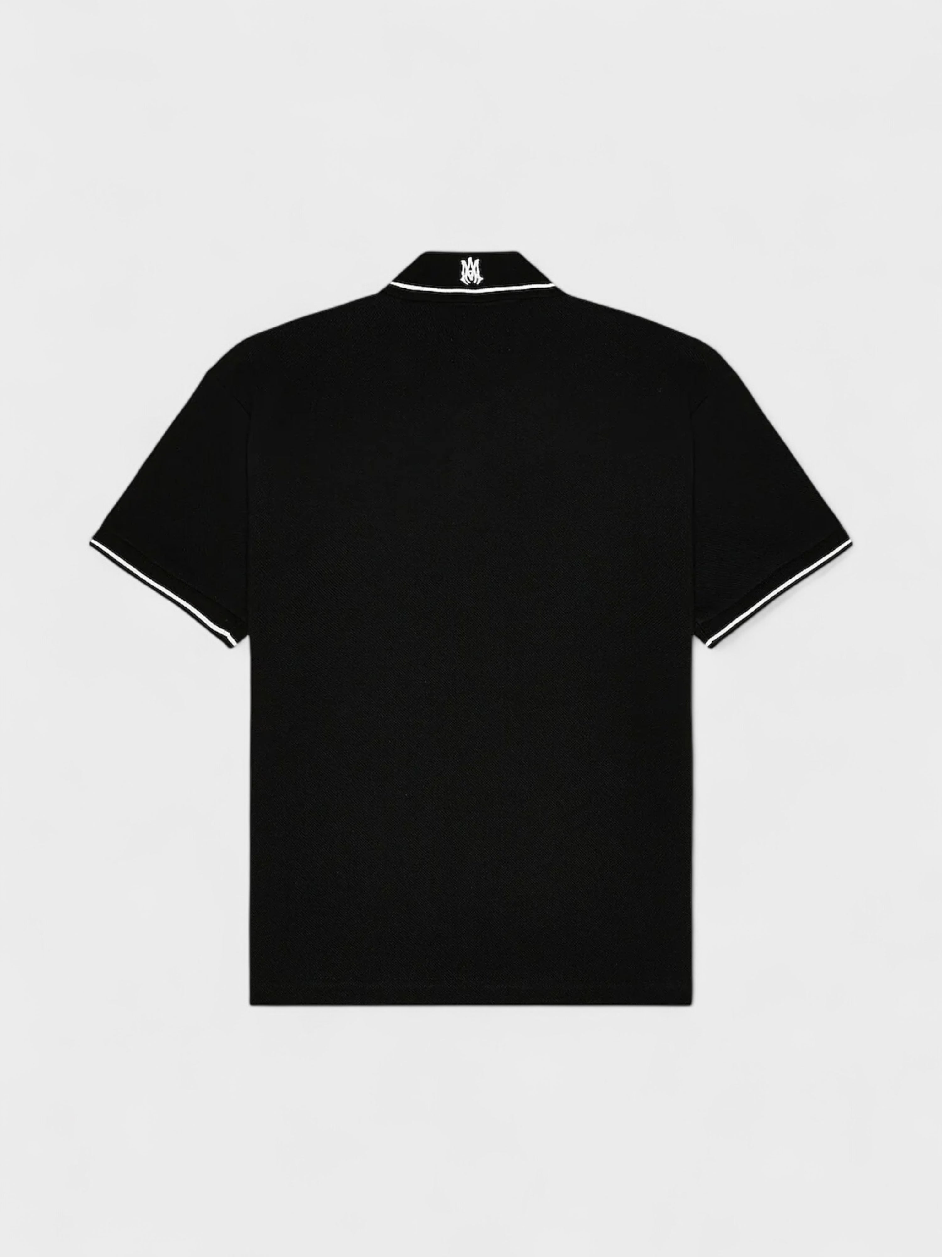 Amiri Solid Short Sleeve Polo Black