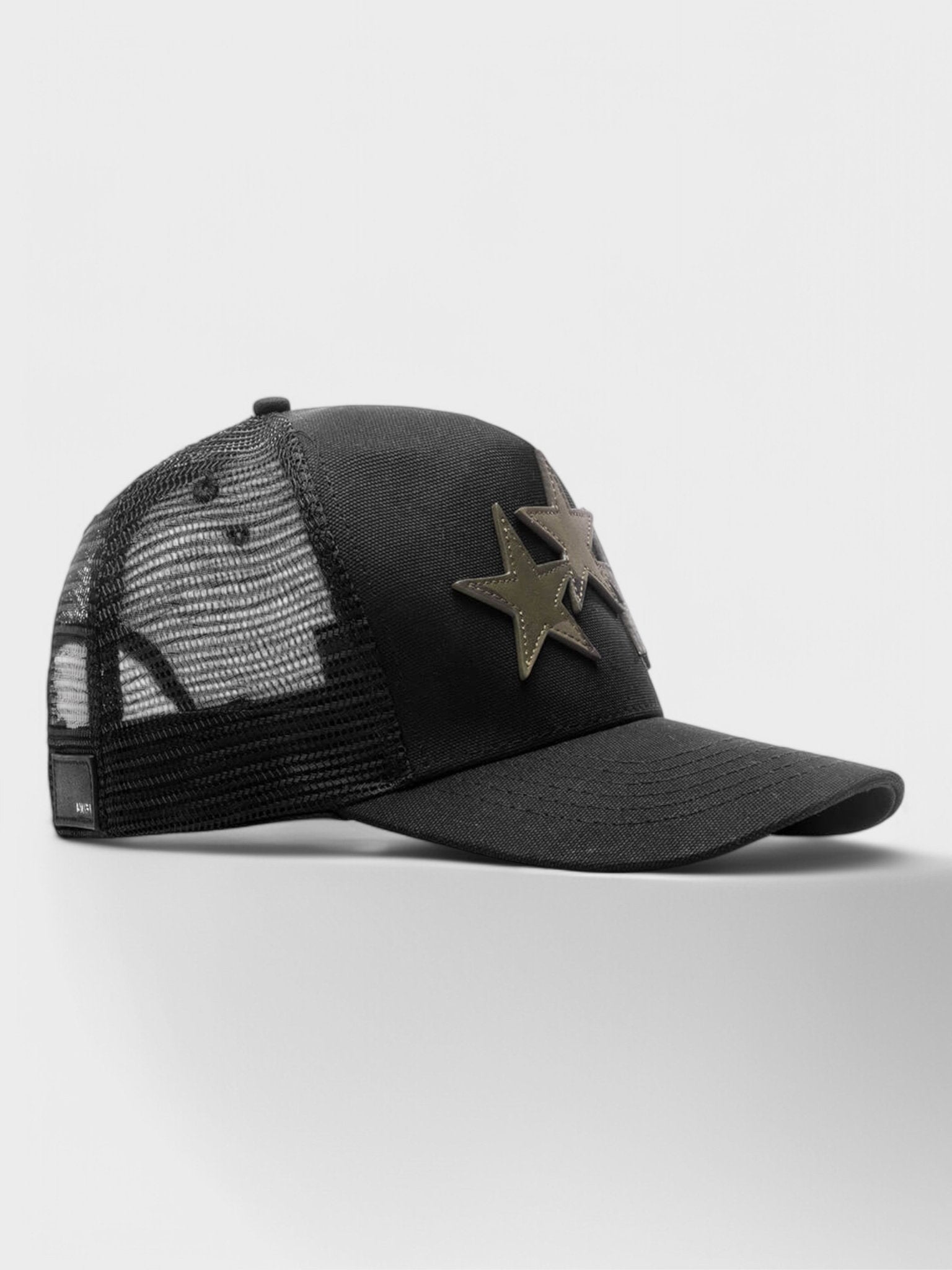 Amiri Three Star Trucker Hat Black/Camo - Supplied FashionAmiri