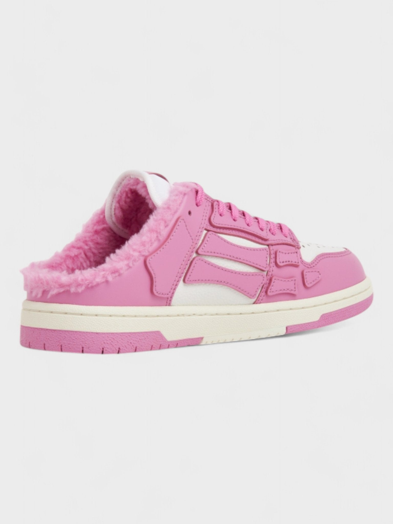 Amiri Wmns Skel Top Low Mule Shearling Pink - Supplied FashionAmiri