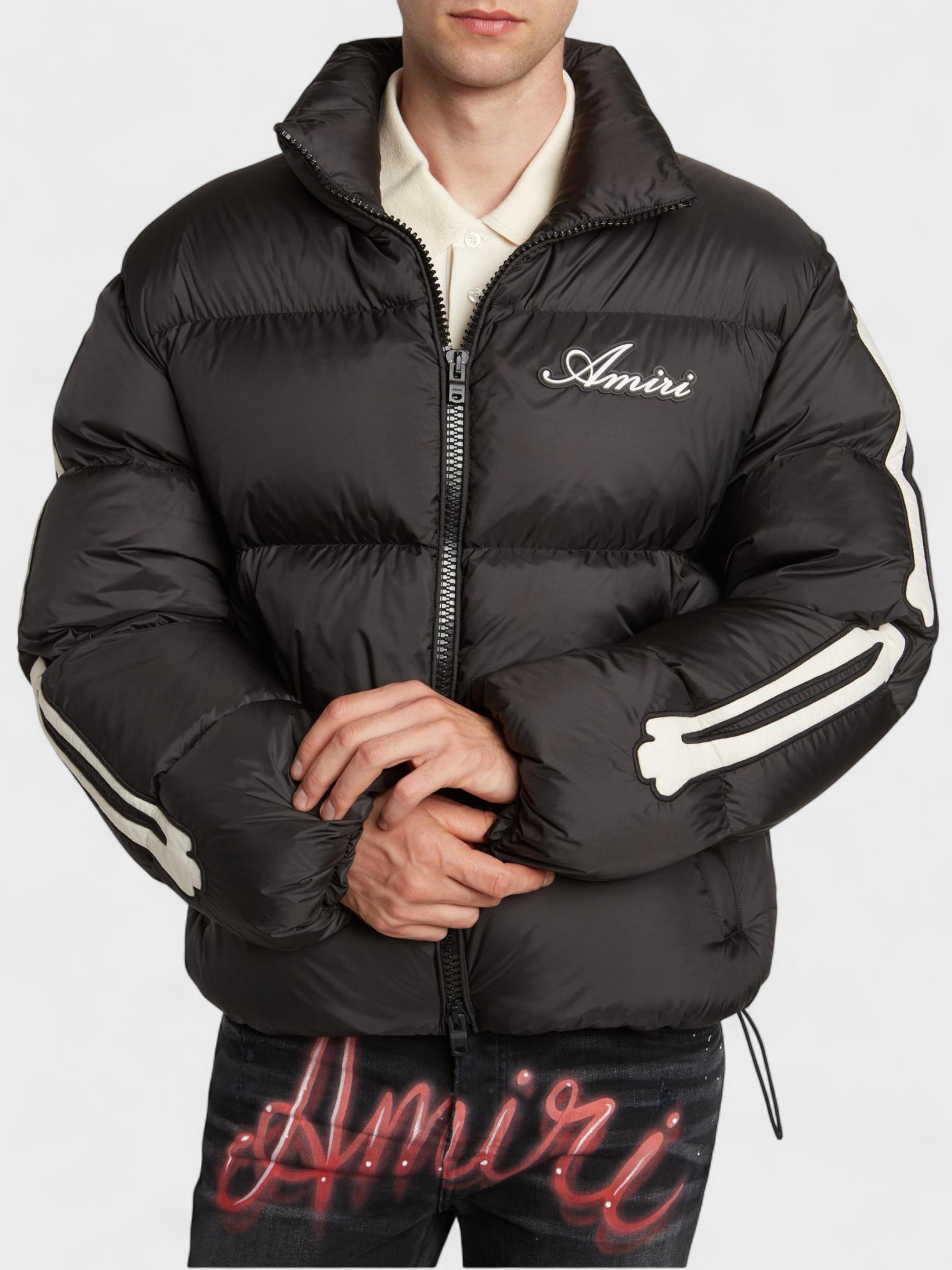 Amiri Bones Down Puffer Jacket Black