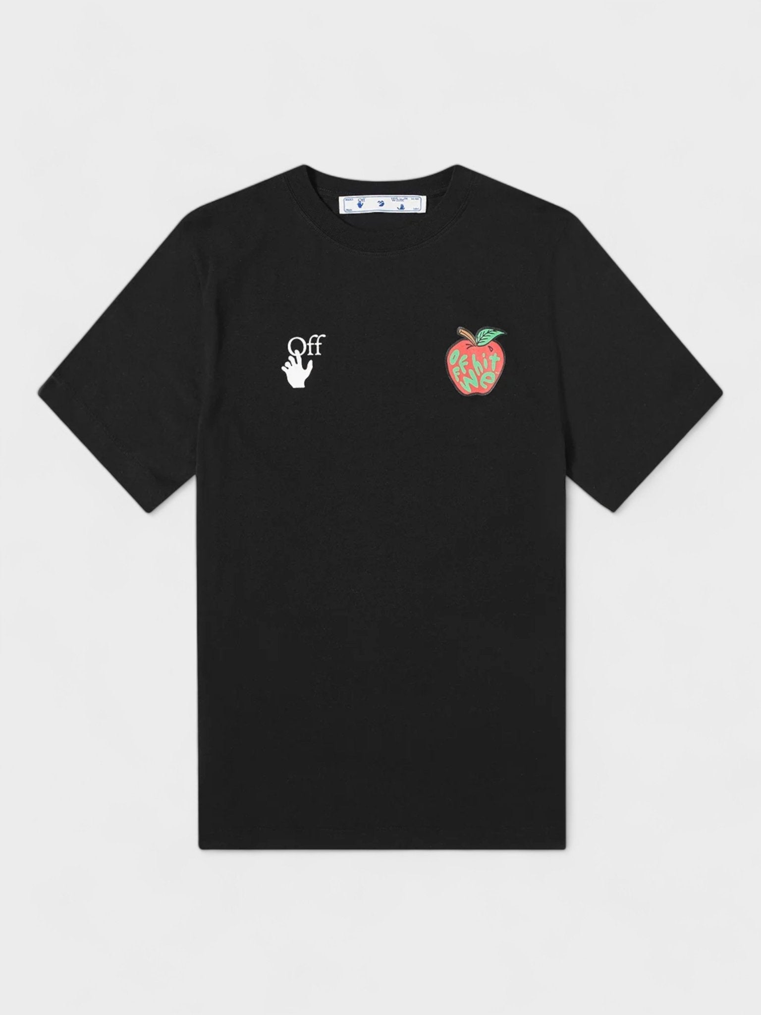 APPLE S/S SLIM TEE - Supplied FashionOff - White