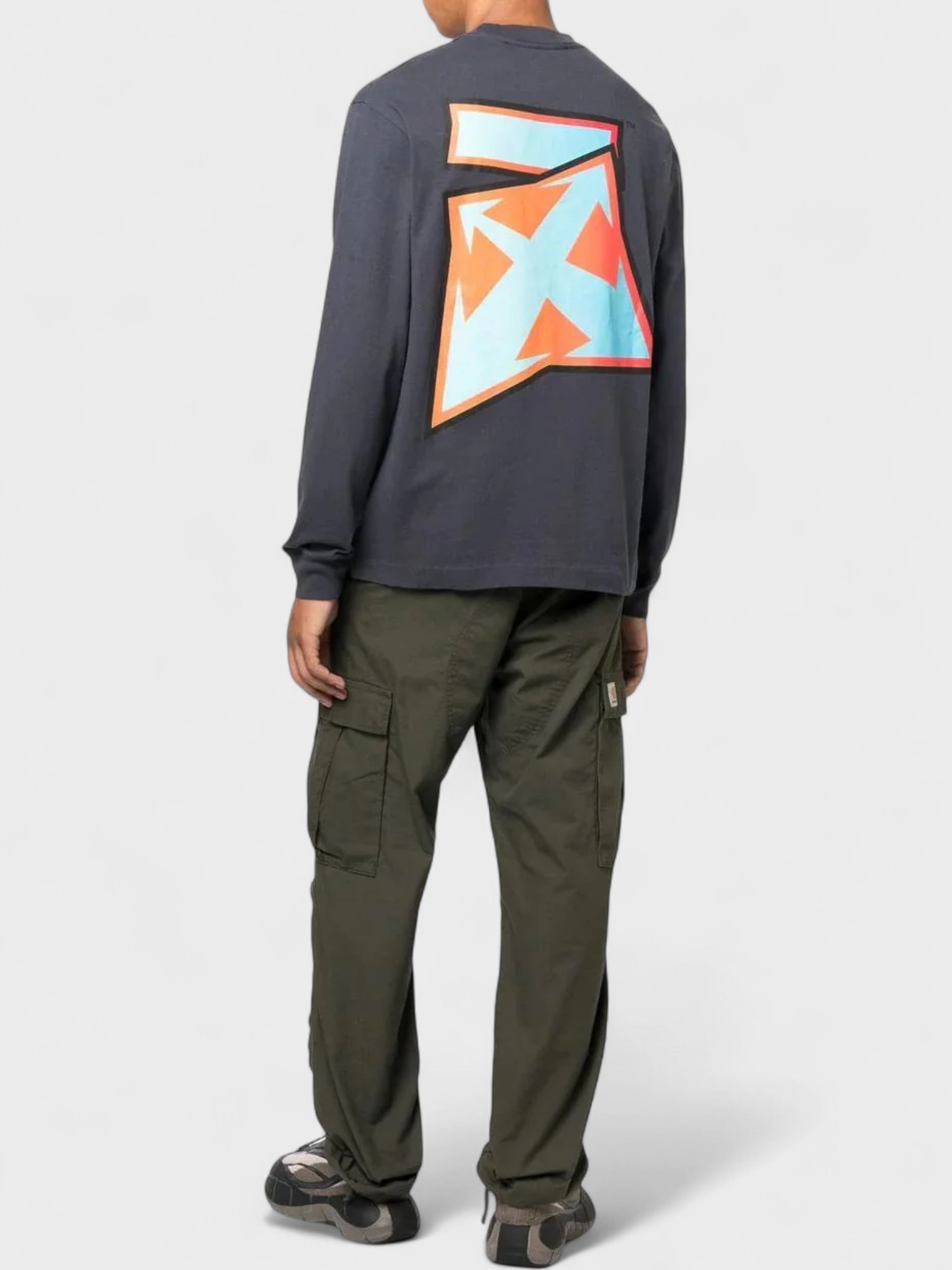 Off-White Degrade Thund Skate L/S Tee Outerspace