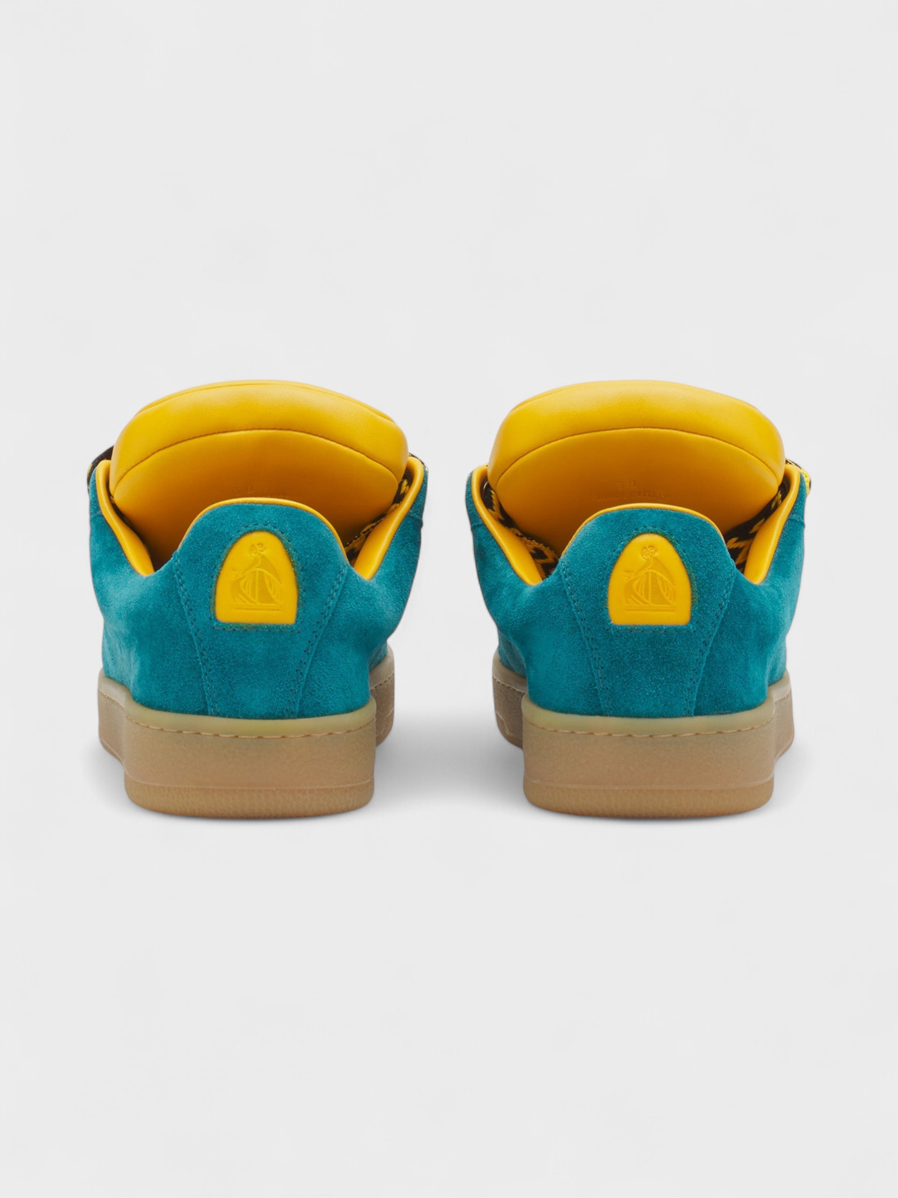 Lanvin x Future Hyper Curb Suede Sneakers Blue