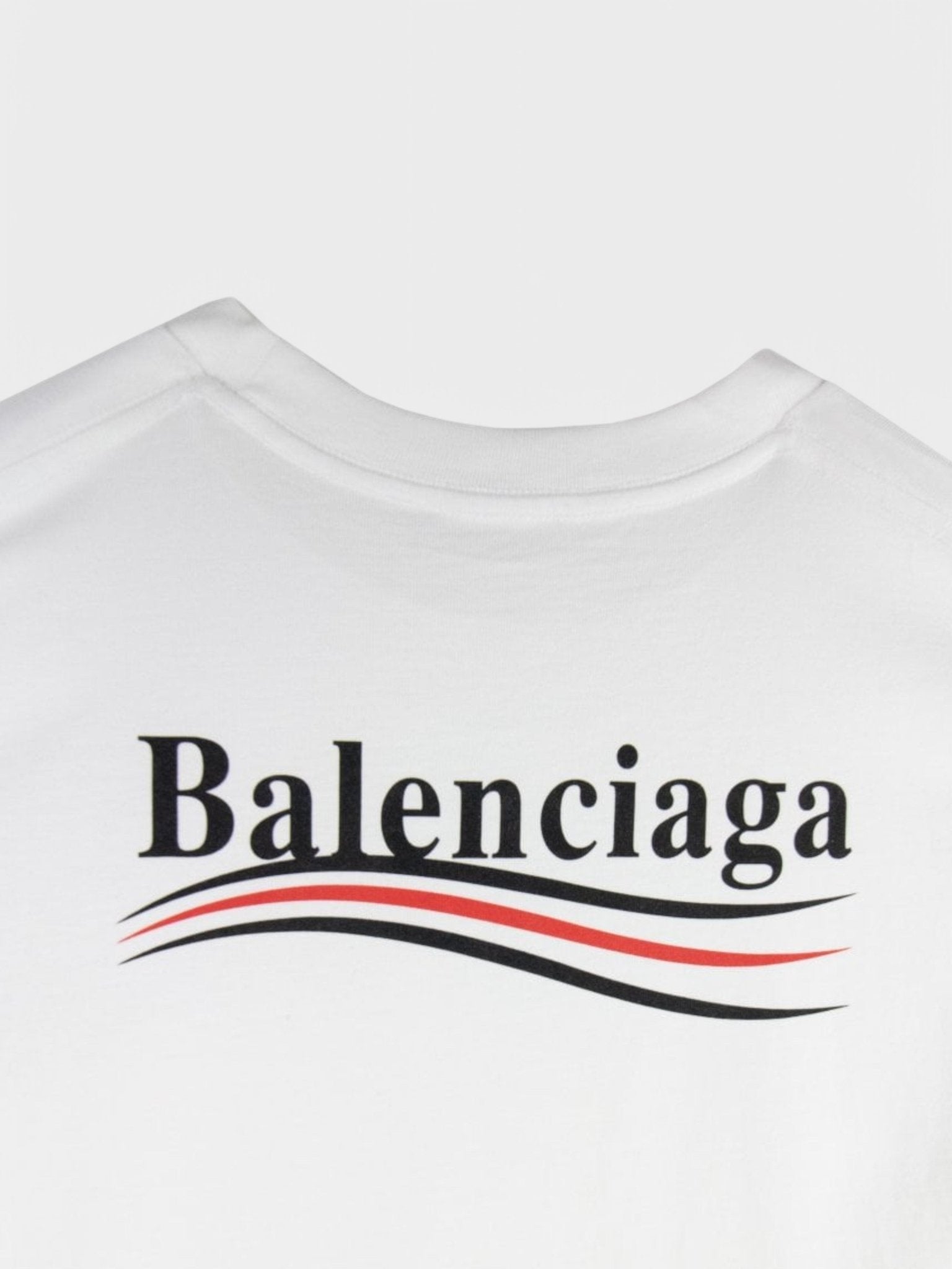 Balenciaga Political Campaign Large Fit T-shirt White - Supplied FashionBalenciaga