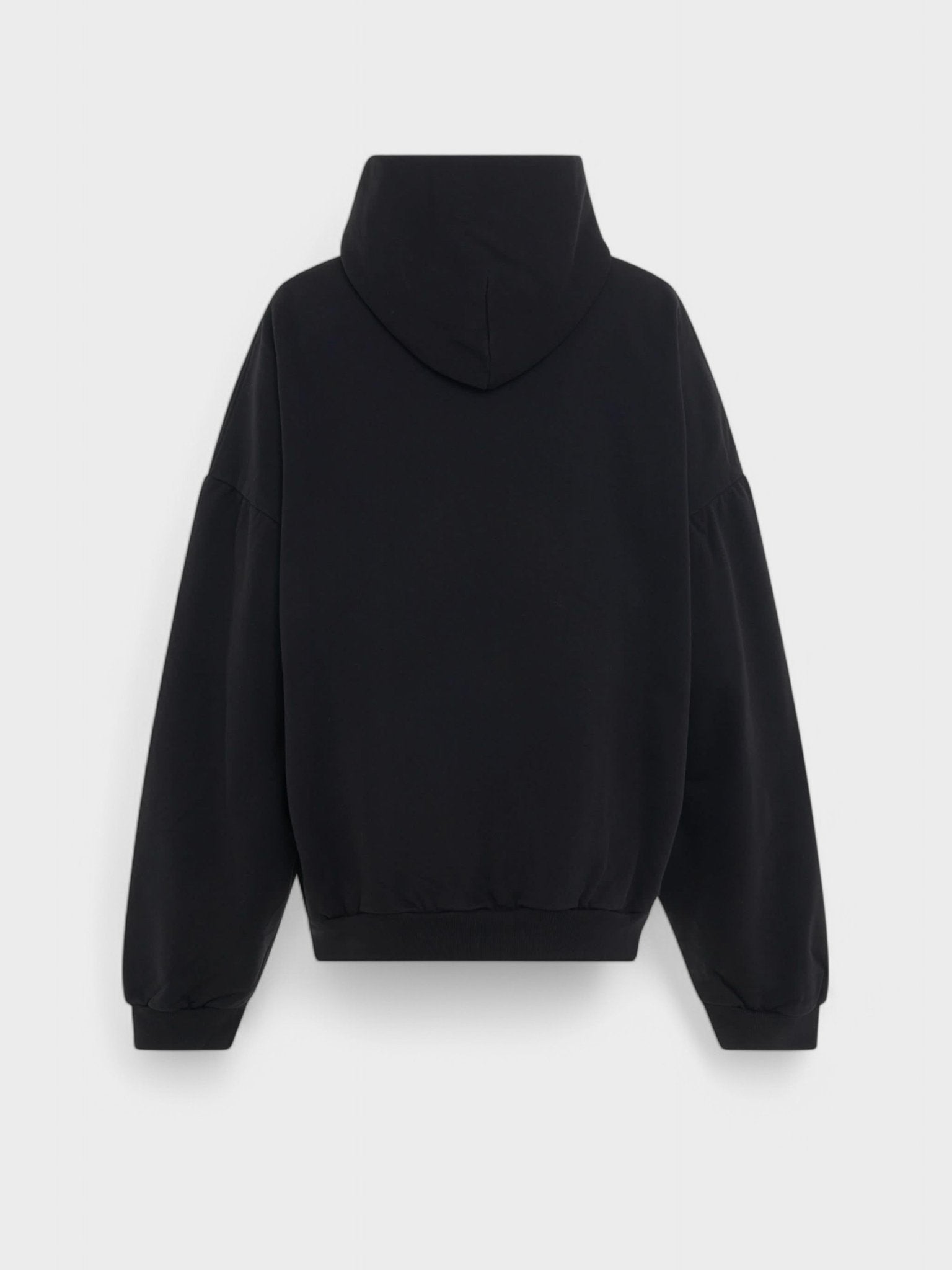 Balenciaga Round Flipped Logo Oversized Hoodie Black - Supplied FashionBalenciaga