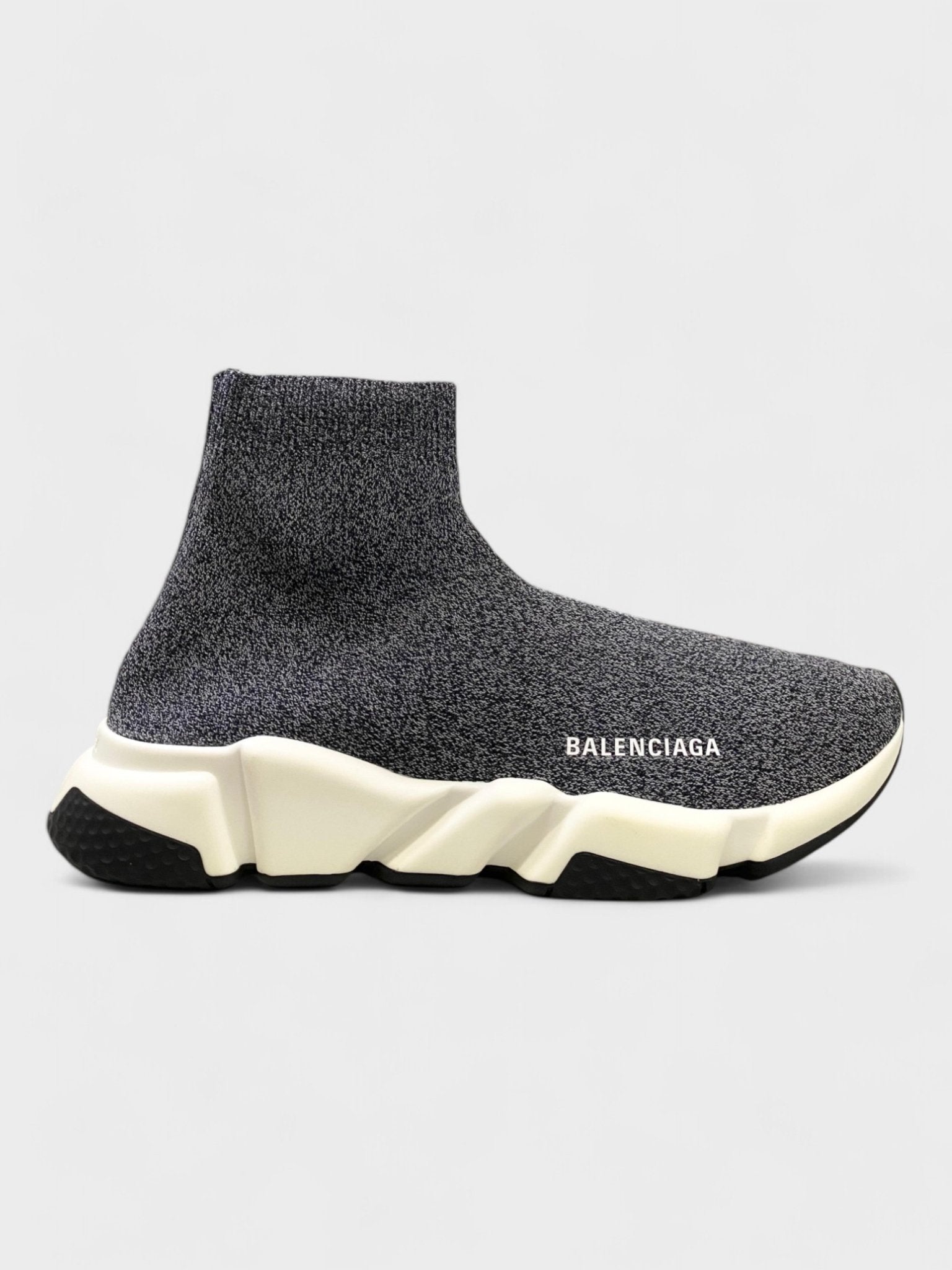 Balenciaga Speed Knit Sneakers Black Grey - Supplied FashionBalenciaga