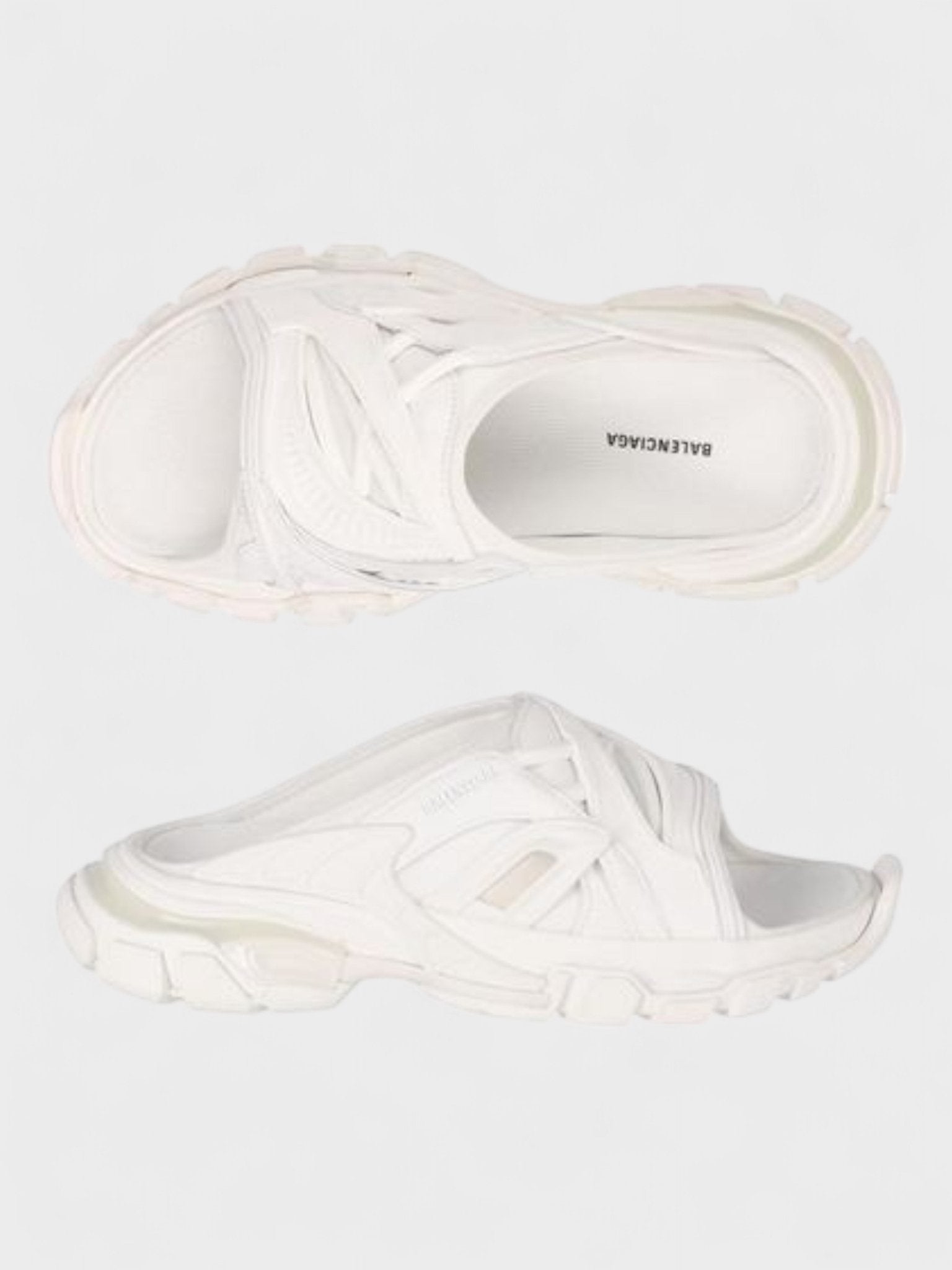 Balenciaga Track Slide Sandal White - Supplied FashionBalenciaga